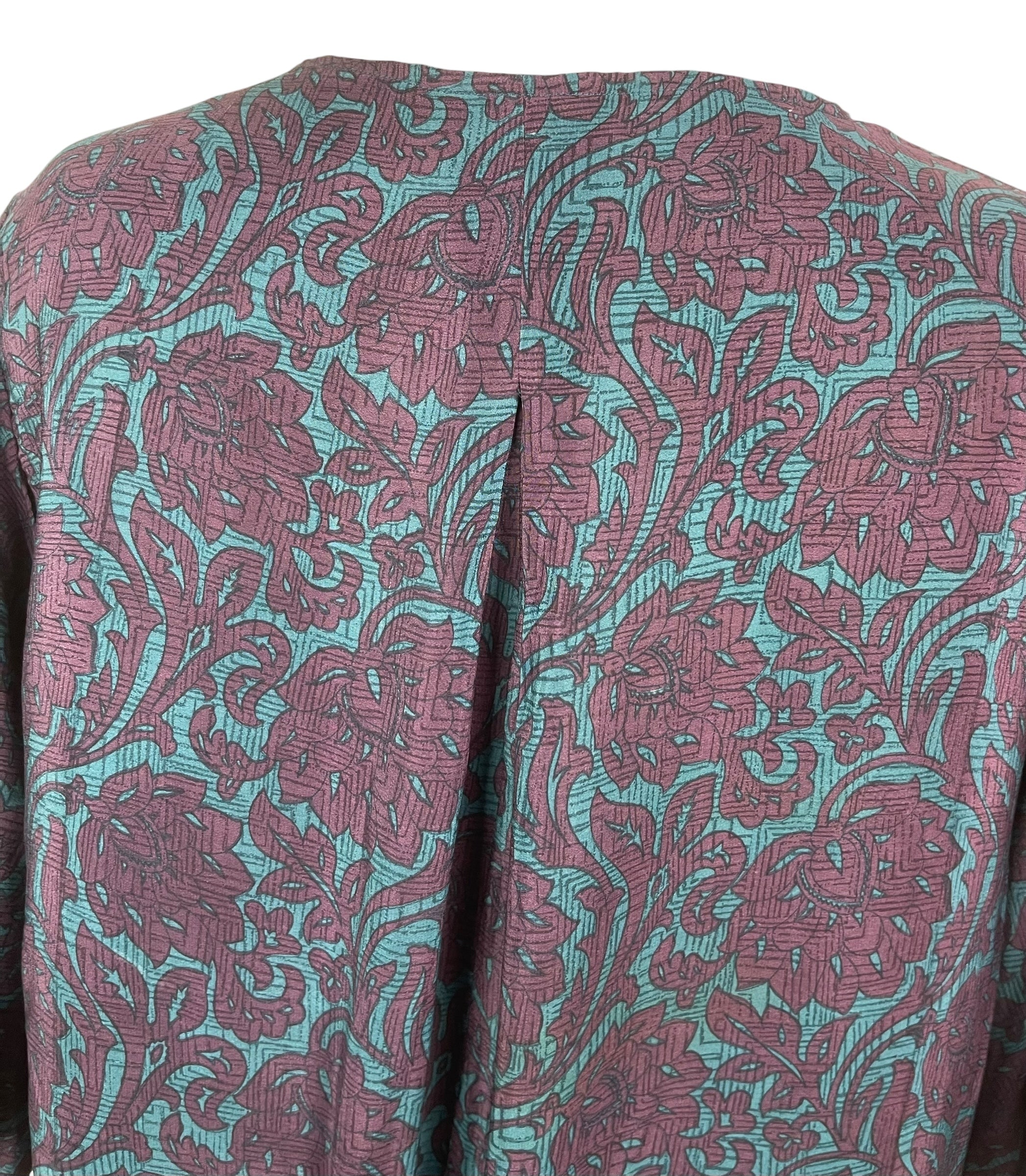 PREVIEW PRC8471 Wabi Sabi Pure Silk Self Pocket Tunic Dress by FEBRUARY2026 – Handmade ethical Self Pocket Tunic from sariKNOTsari using upcycled silk. Designed in Canada for travel and slow fashion, loved from Toronto to LA to Sydney.