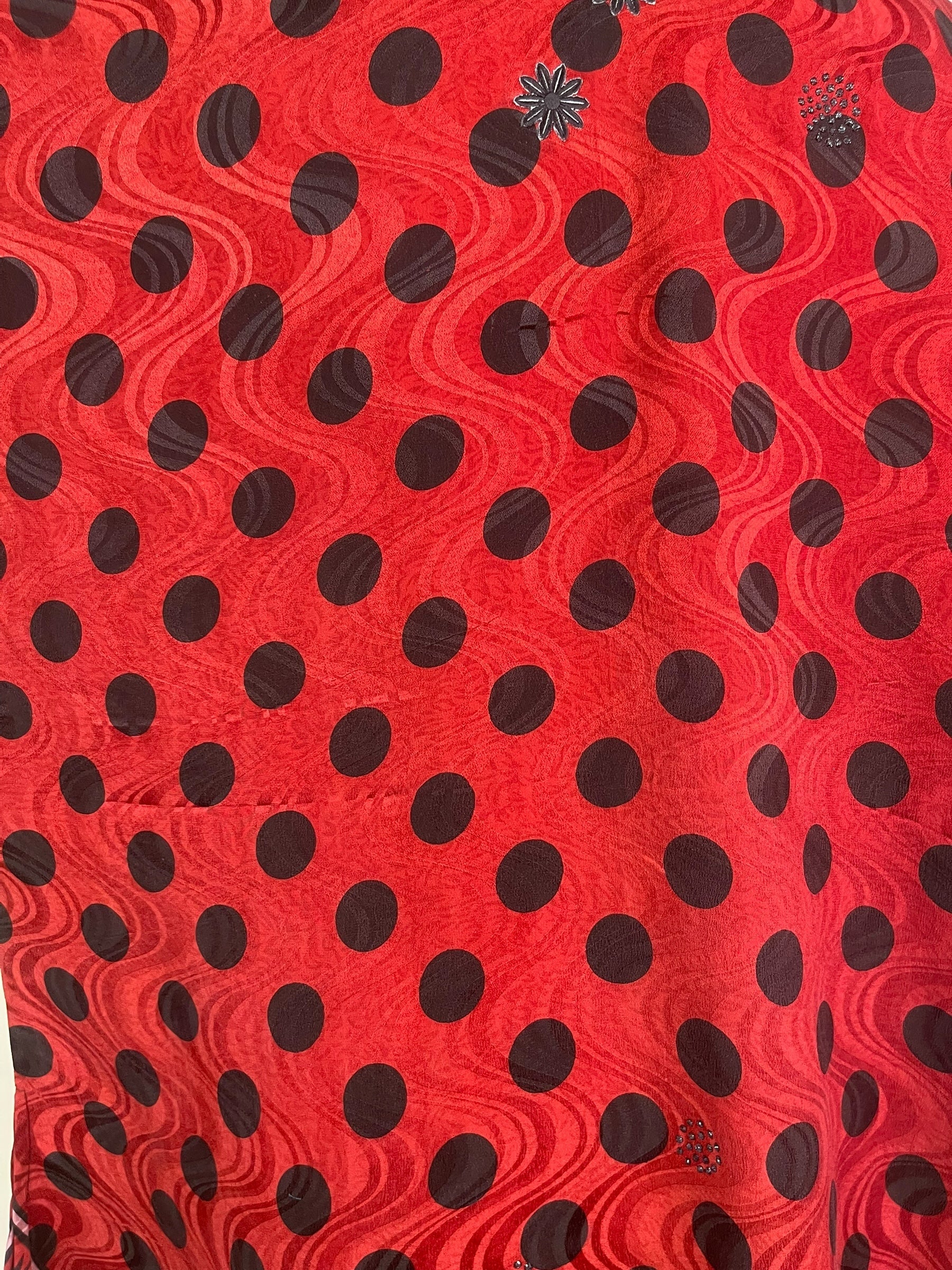 PRC8454 Avatar Pure Silk Long Tunic with Side Ties