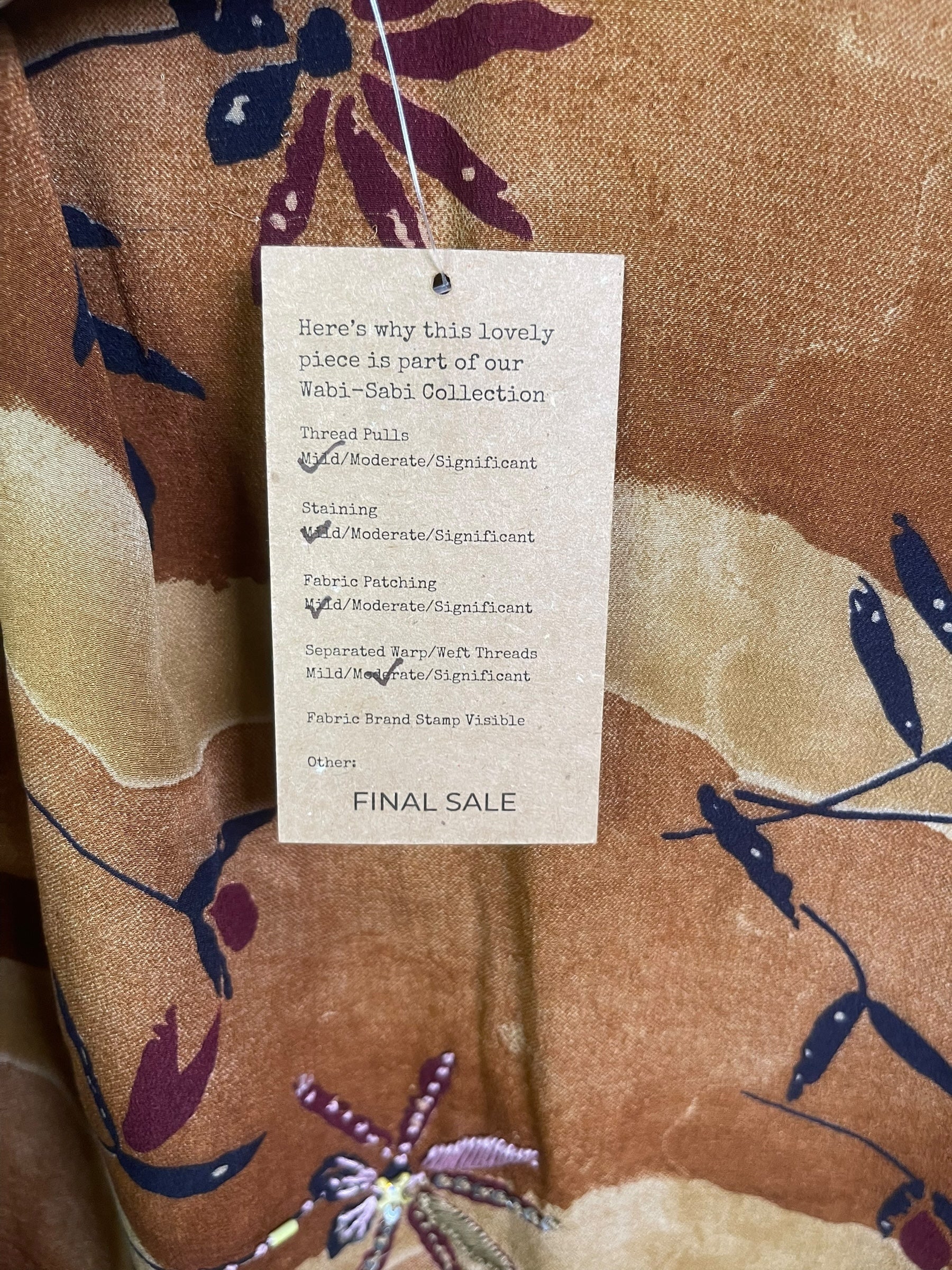 PRC8845 Wabi Sabi Pure Silk Midi Length Kaftan by 15 FEBRUARY 2026 – Handmade ethical Midi Length Kaftan from sariKNOTsari using upcycled silk. Designed in Canada for travel and slow fashion, loved from Toronto to LA to Sydney.
