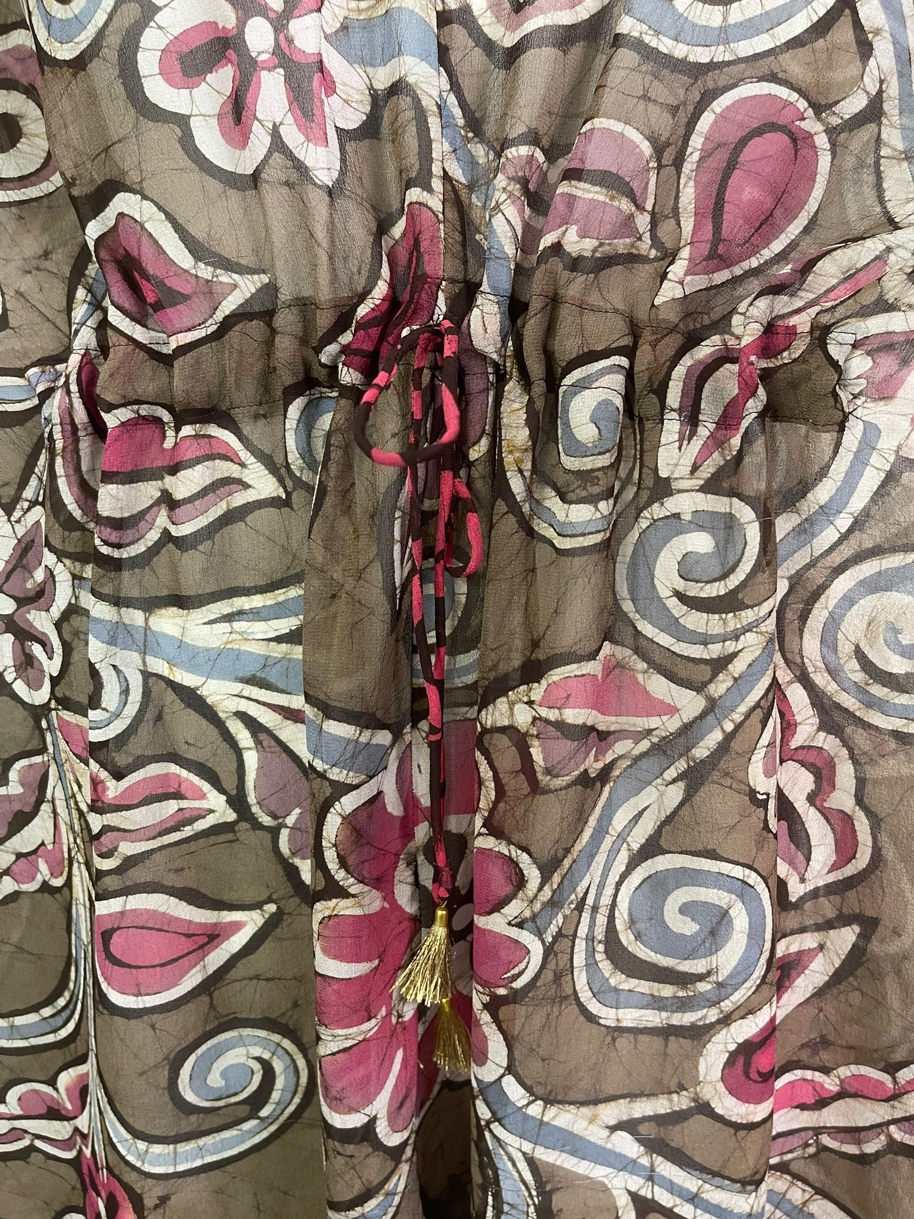 PRG8869 Sheer Avatar Pure Silk Maxi Kaftan