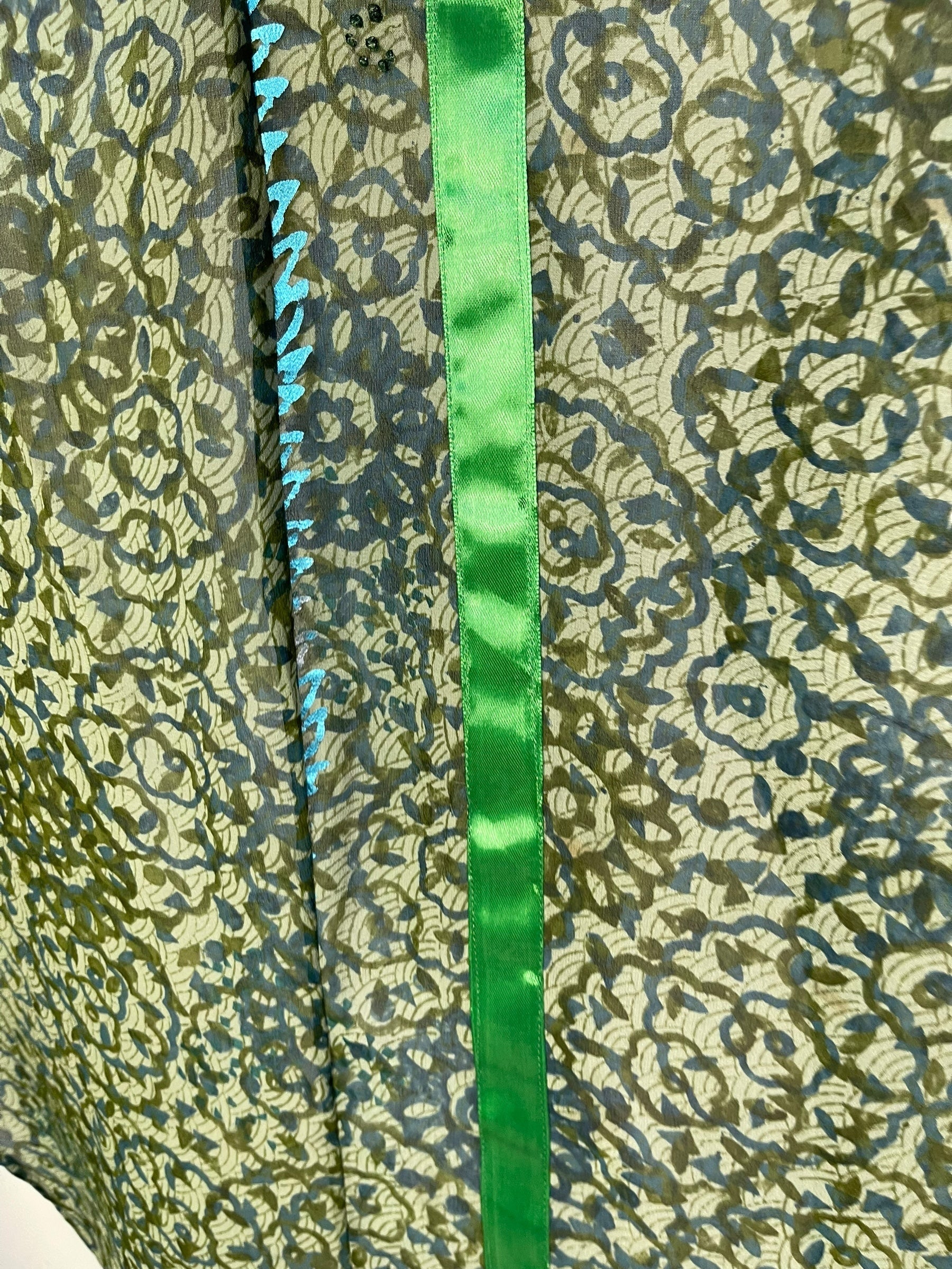 PRG7112 Sheer Wabi Sabi Pure Silk Waterfall Top