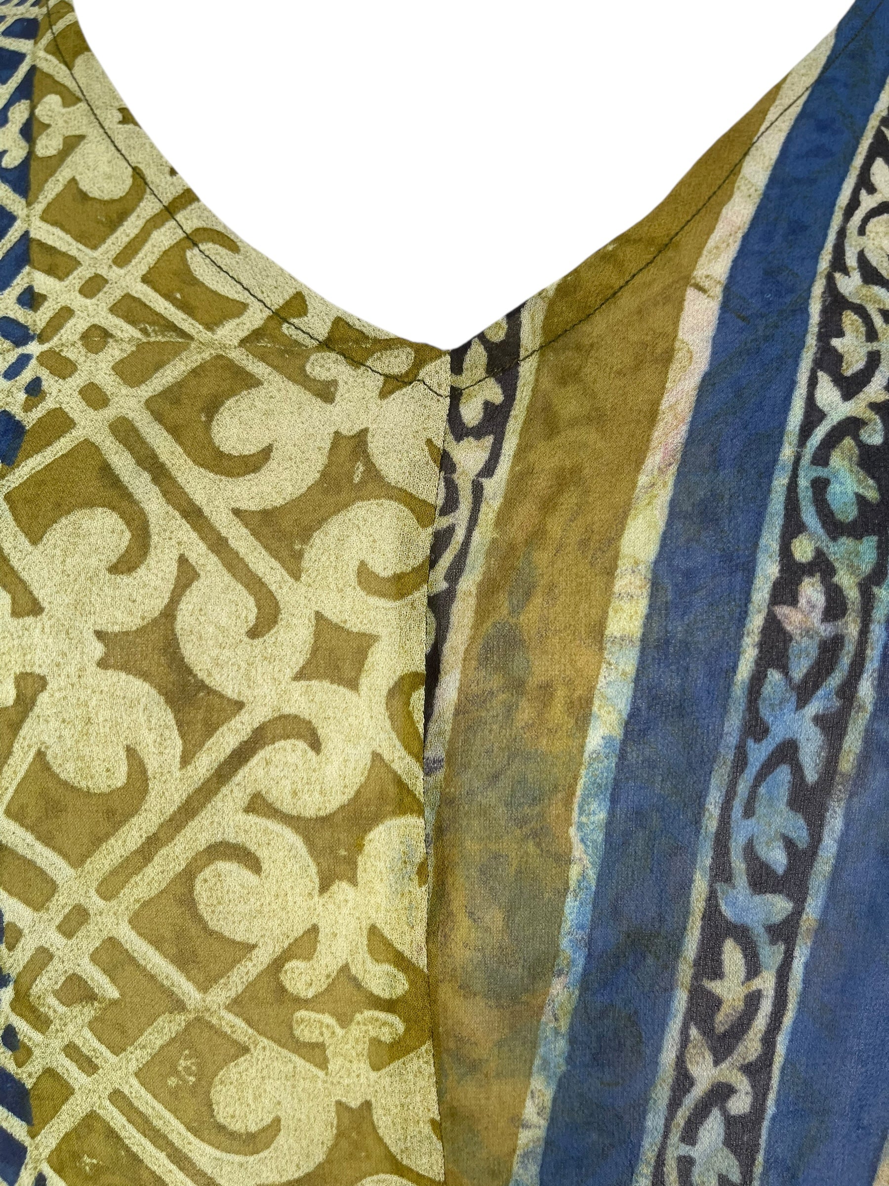 PRG7586 Sheer Avatar Pure Silk Waterfall Top