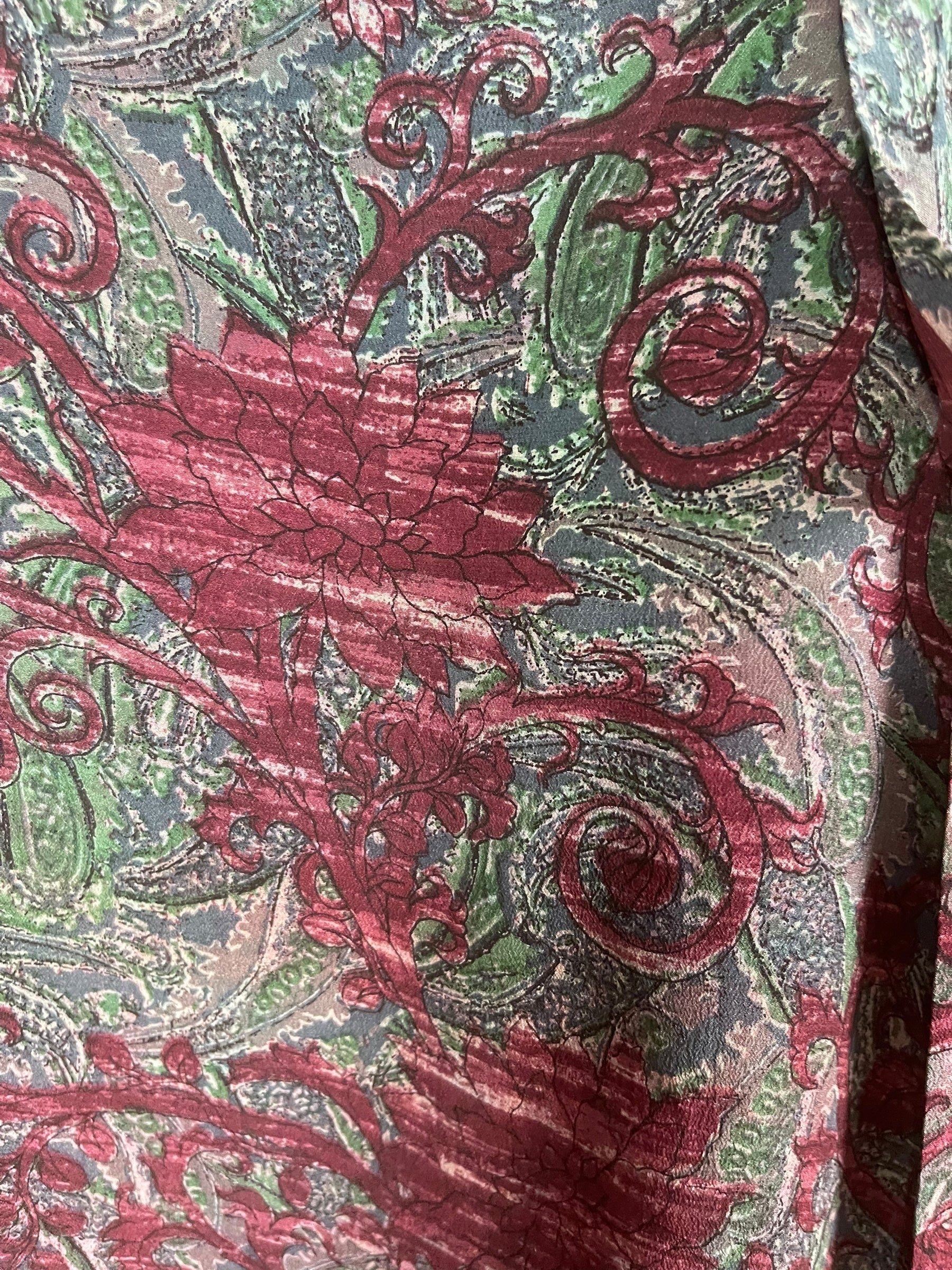 PRC7847 Avatar Pure Silk Kimono-Sleeved Jacket with Belt