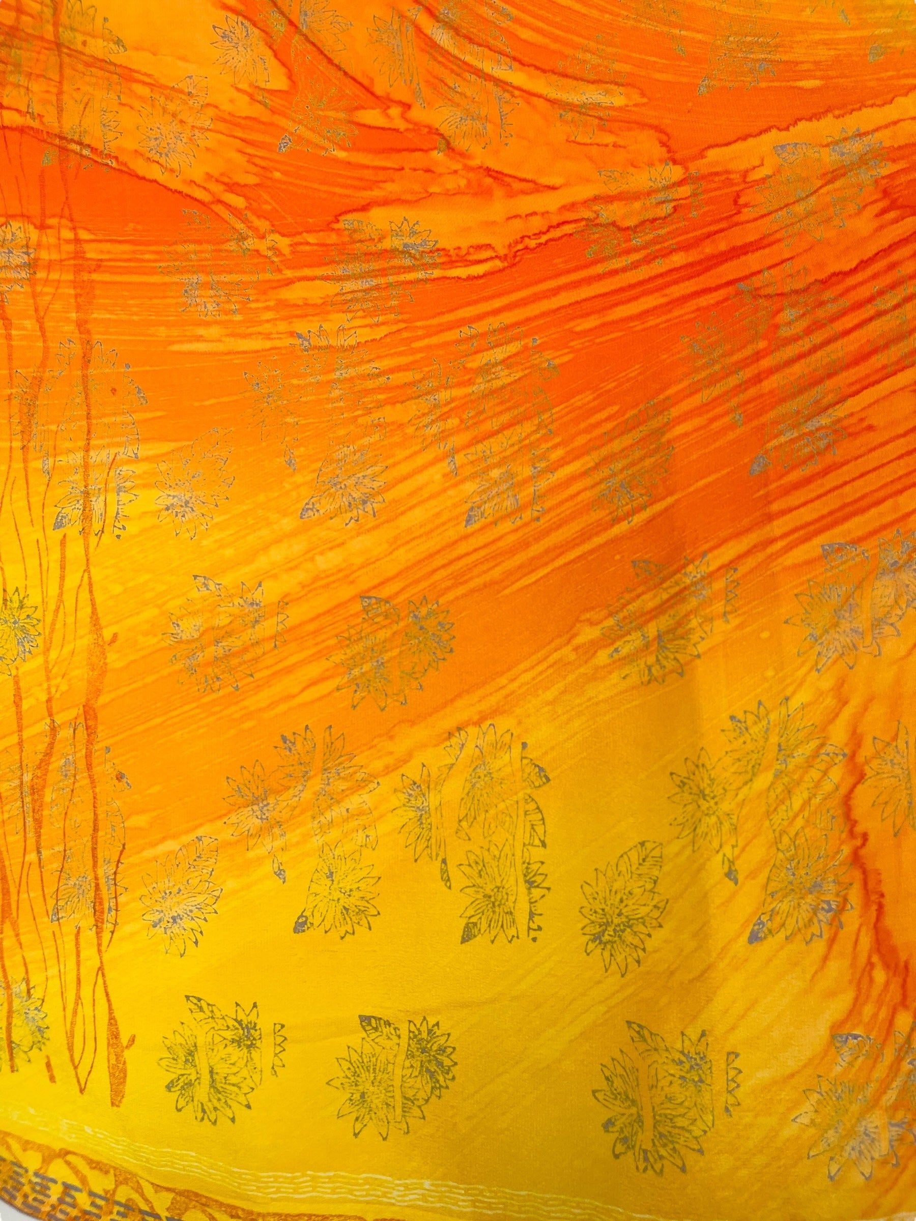 PRC7611 Pure Silk Wabi Sabi Capelet Poncho