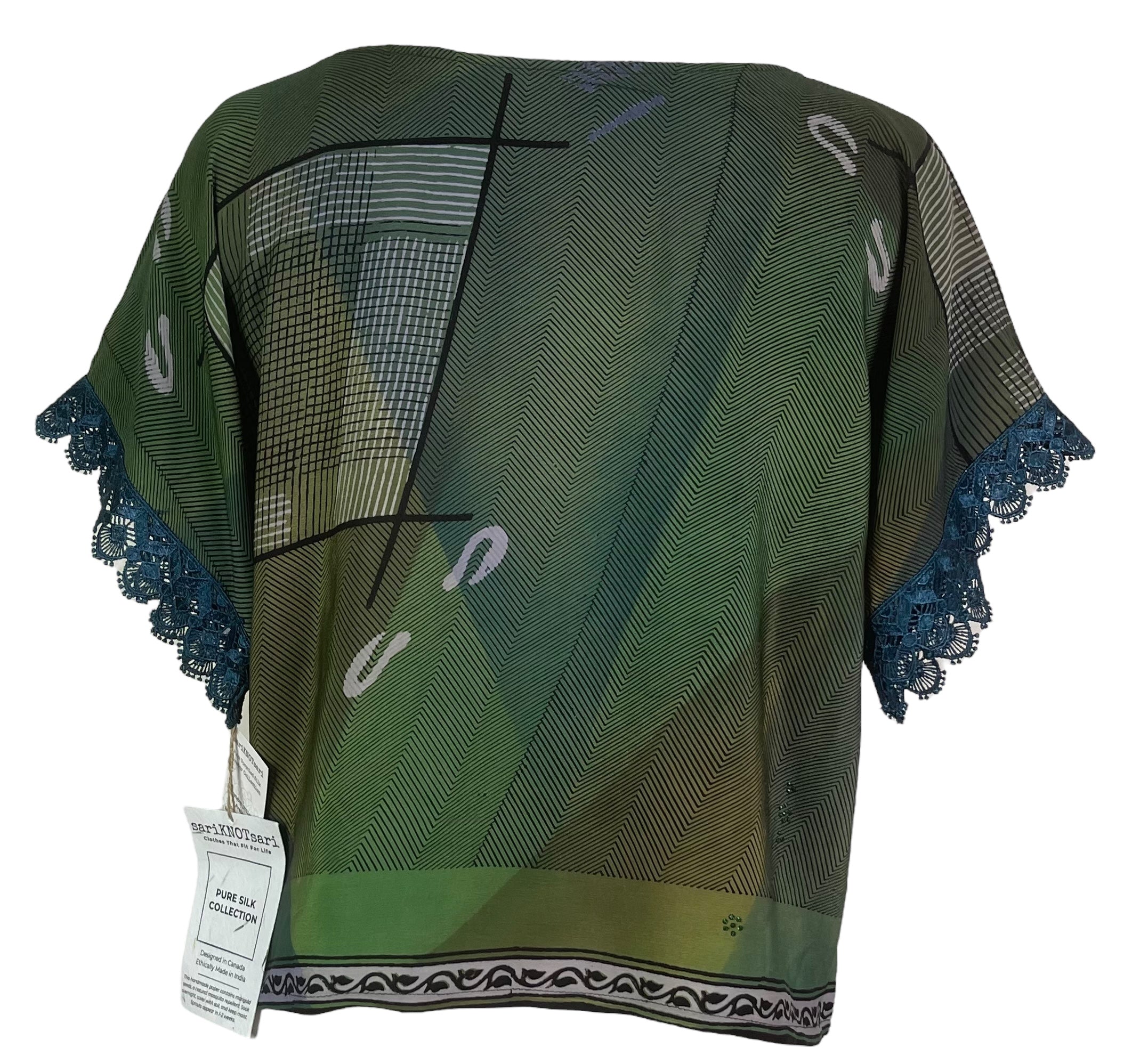 PRC7936 Avatar Pure Silk Boxy Top