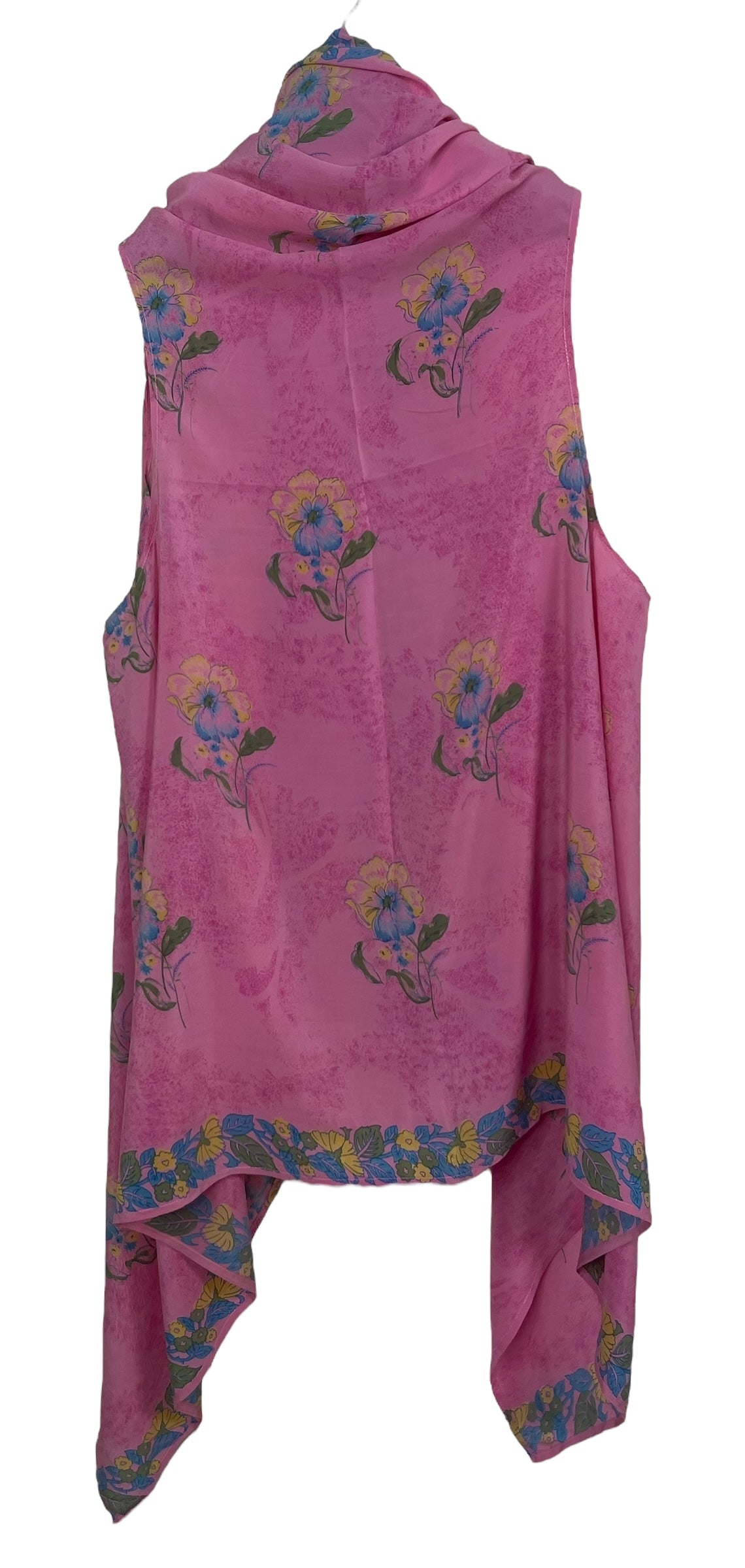 PRC8193 Wabi Sabi Pure Silk Versatile Vest by Wabi Sabi – Handmade ethical Vest from sariKNOTsari using upcycled silk. Designed in Canada for travel and slow fashion, loved from Toronto to LA to Sydney.