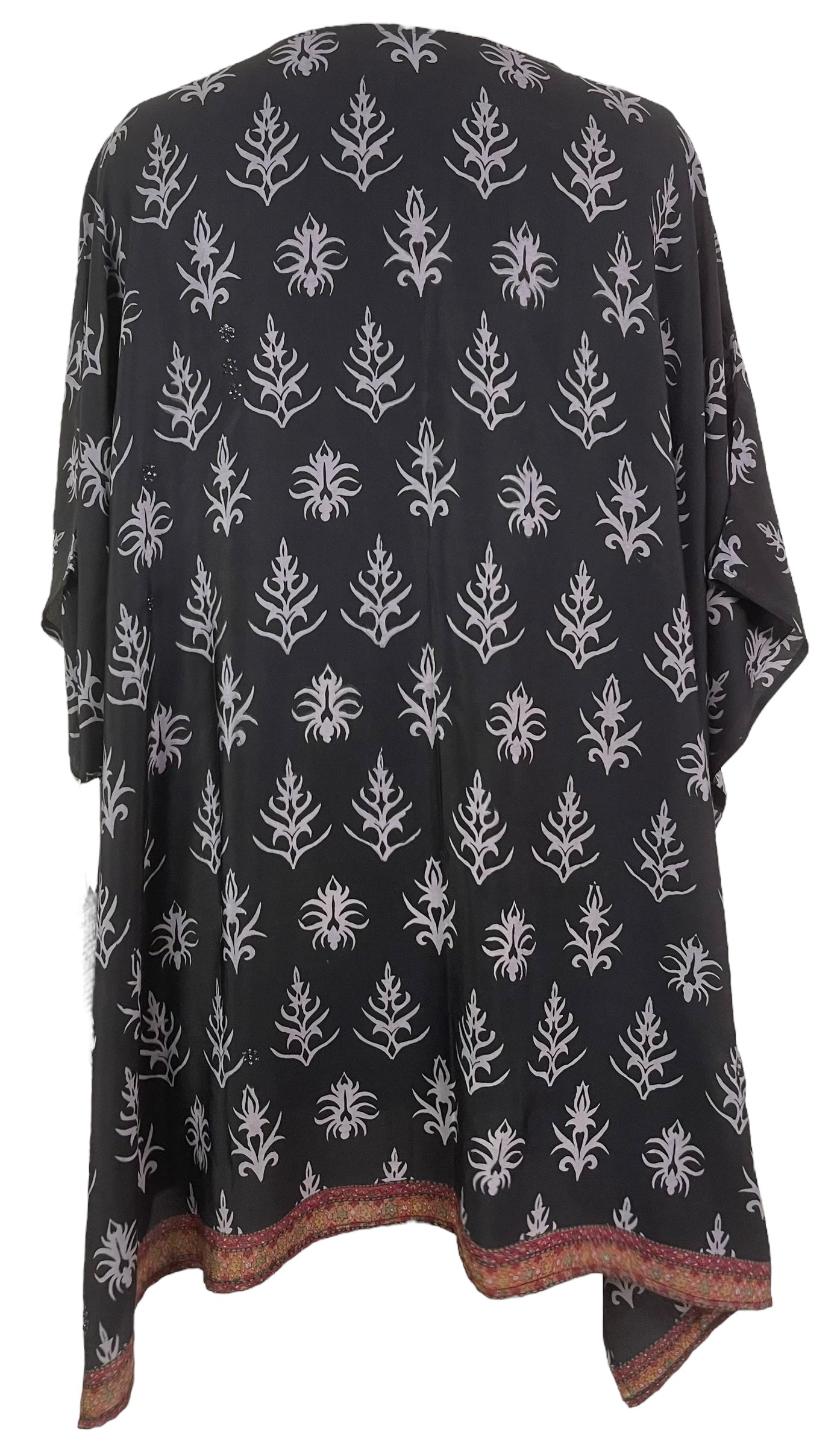 PRC8019 Avatar Pure Silk Short Kaftan Tunic with Slits