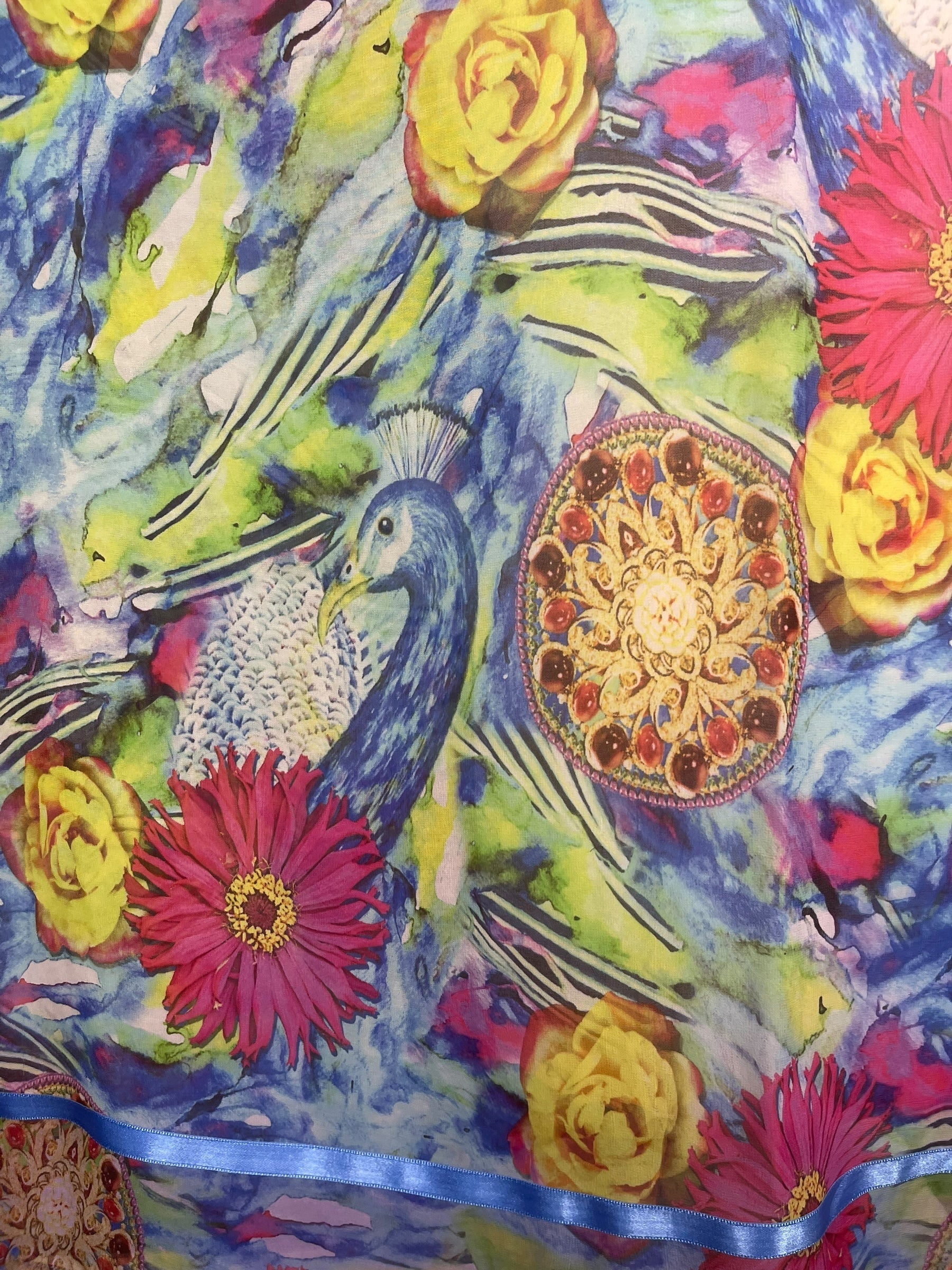 PREVIEW PRG8586 Sheer Avatar Pure Silk Short Kaftan Tunic with Slits