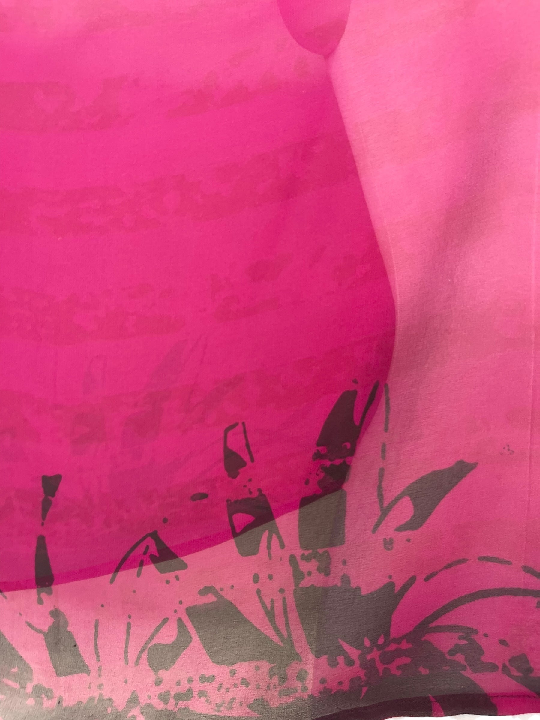 PREVIEW PRG8597 Sheer Avatar Pure Silk Capelet Poncho by FEBRUARY2026 – Handmade ethical Poncho from sariKNOTsari using upcycled silk. Designed in Canada for travel and slow fashion, loved from Toronto to LA to Sydney.