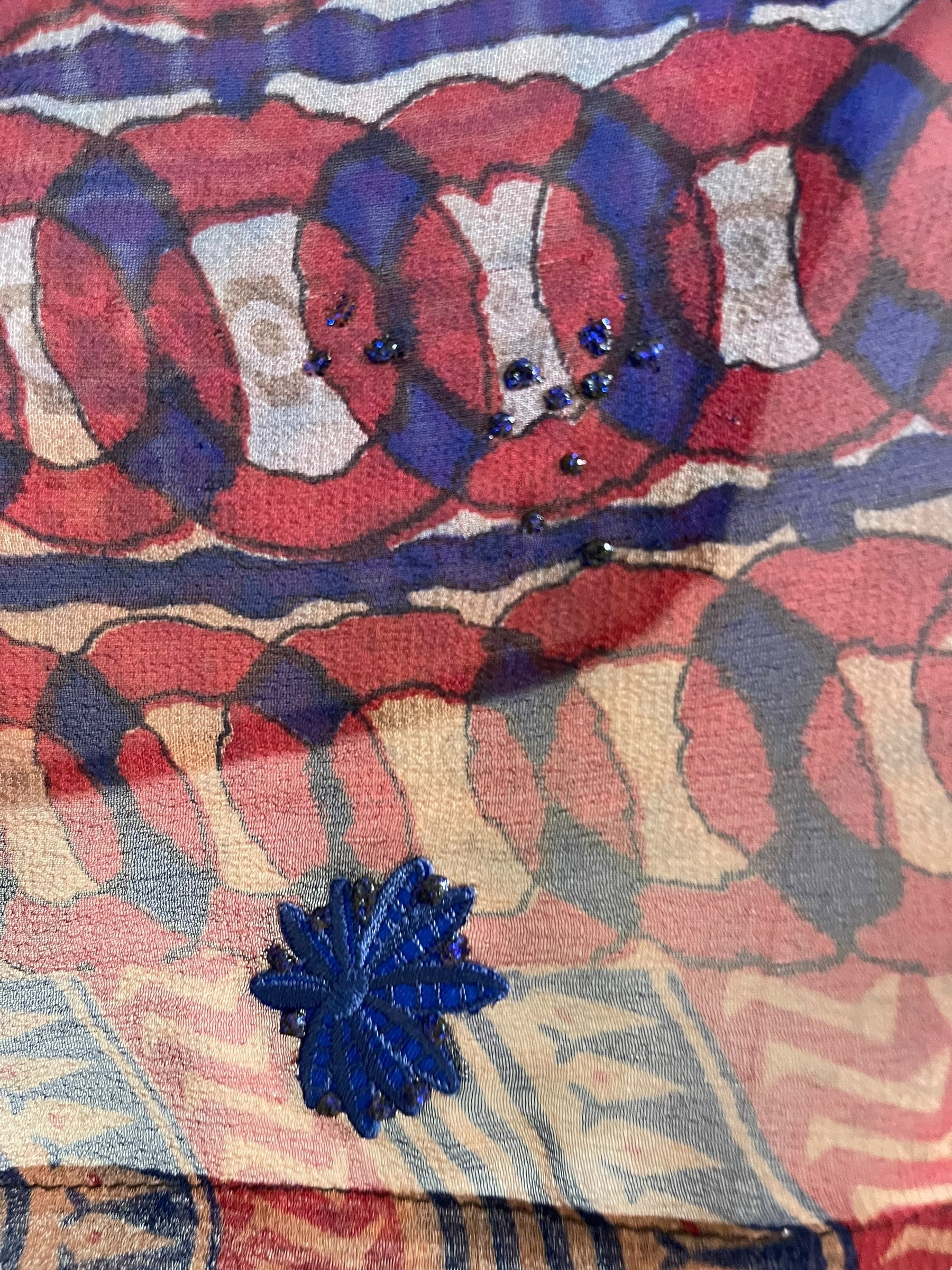 PRG7063 Sheer Wabi Sabi Pure Silk Capelet Poncho