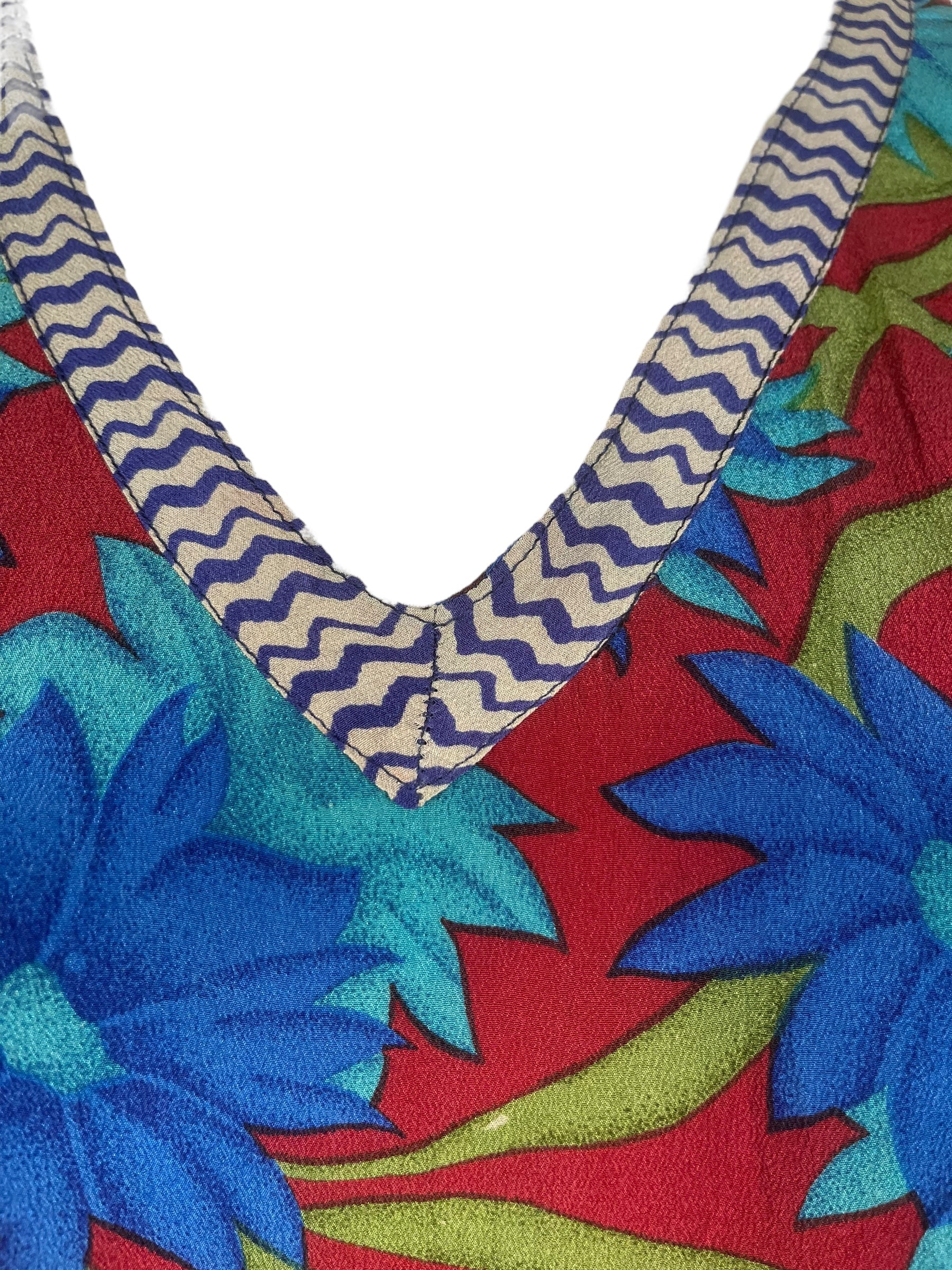 PRC7724 Avatar Pure Silk Midi Length Kaftan