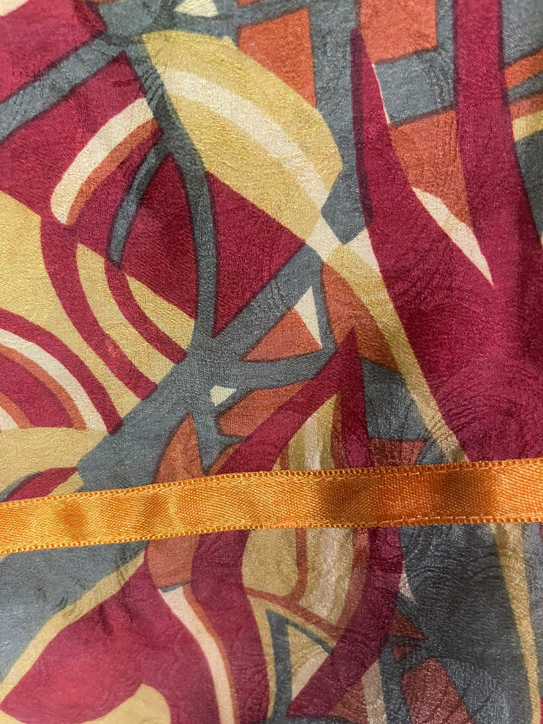 PREVIEW PRC8746  Avatar Pure Silk Kimono-Sleeved Top by MARCH2026 – Handmade ethical Kimono Top from sariKNOTsari using upcycled silk. Designed in Canada for travel and slow fashion, loved from Toronto to LA to Sydney. Featuring Zsiska, Bryn Walker and Artisan Leather coats by Rejean Pepin, Pepin designs