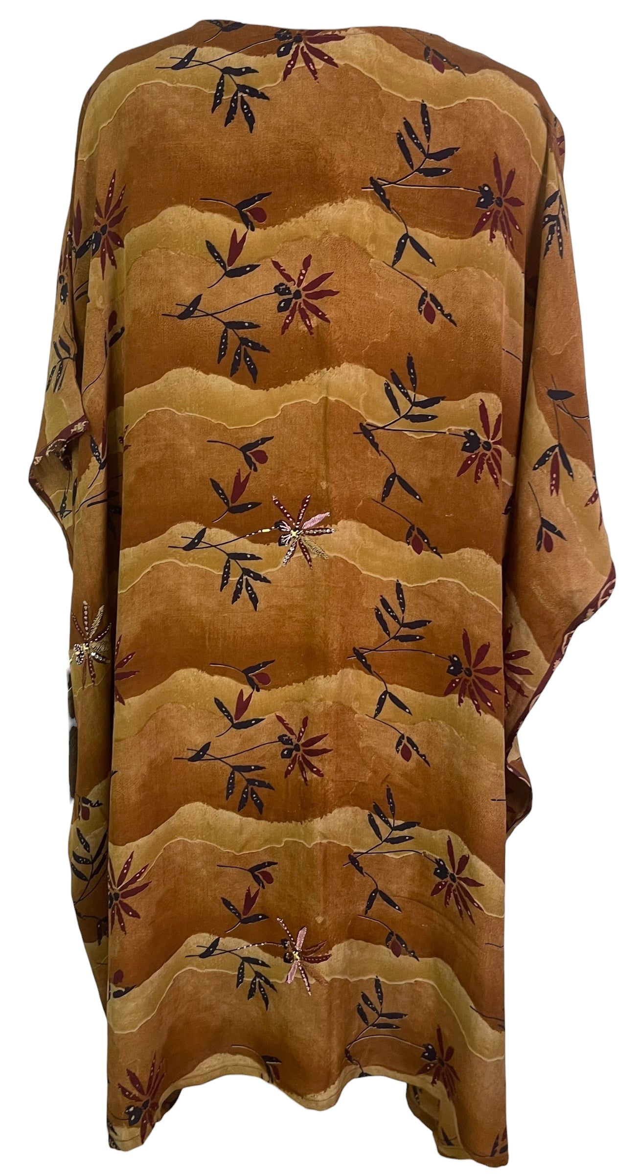 PRC8845 Wabi Sabi Pure Silk Midi Length Kaftan by 15 FEBRUARY 2026 – Handmade ethical Midi Length Kaftan from sariKNOTsari using upcycled silk. Designed in Canada for travel and slow fashion, loved from Toronto to LA to Sydney.
