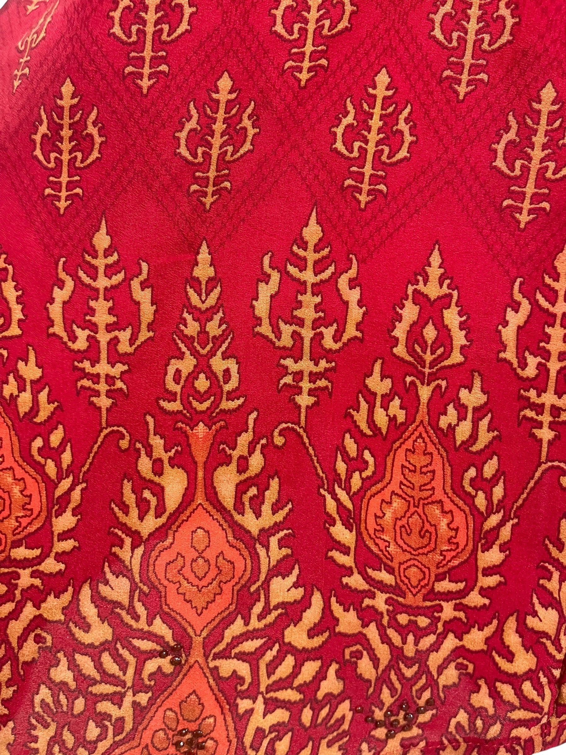 PRC7794 Avatar Pure Silk Self Pocket Tunic Dress