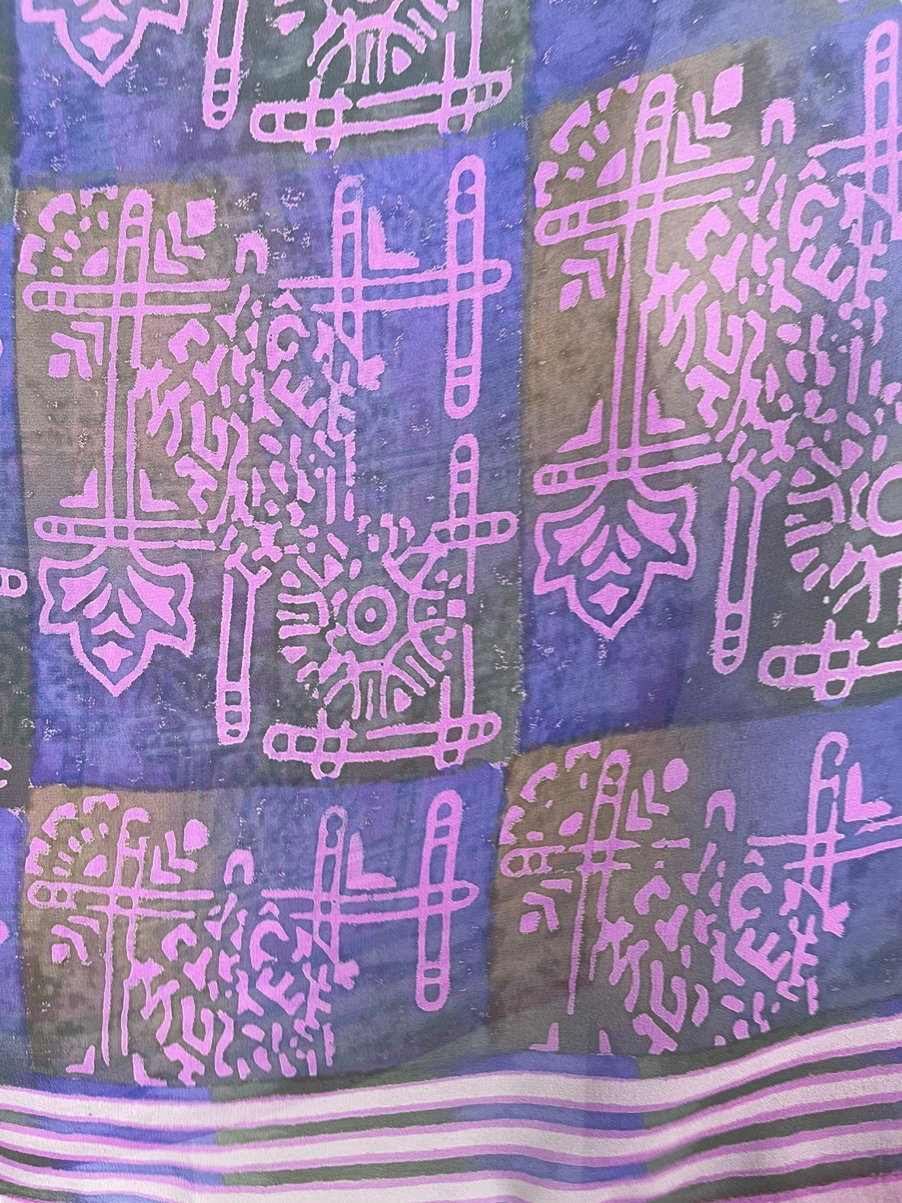 PRG8126 Sheer Avatar Pure Silk Kimono-Sleeved Top