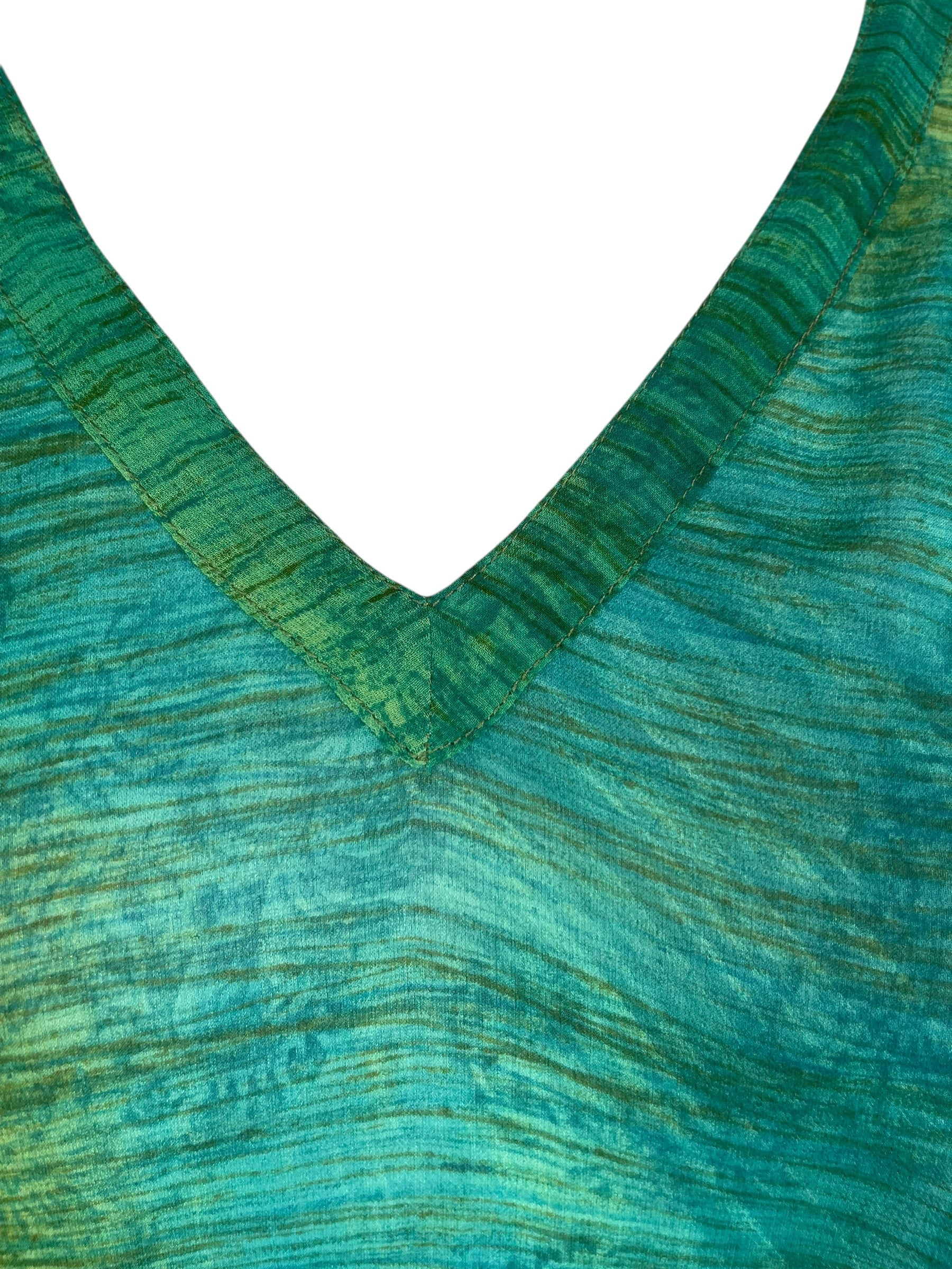 PRG8475 Sheer Avatar Pure Silk Long Tunic with Side Ties