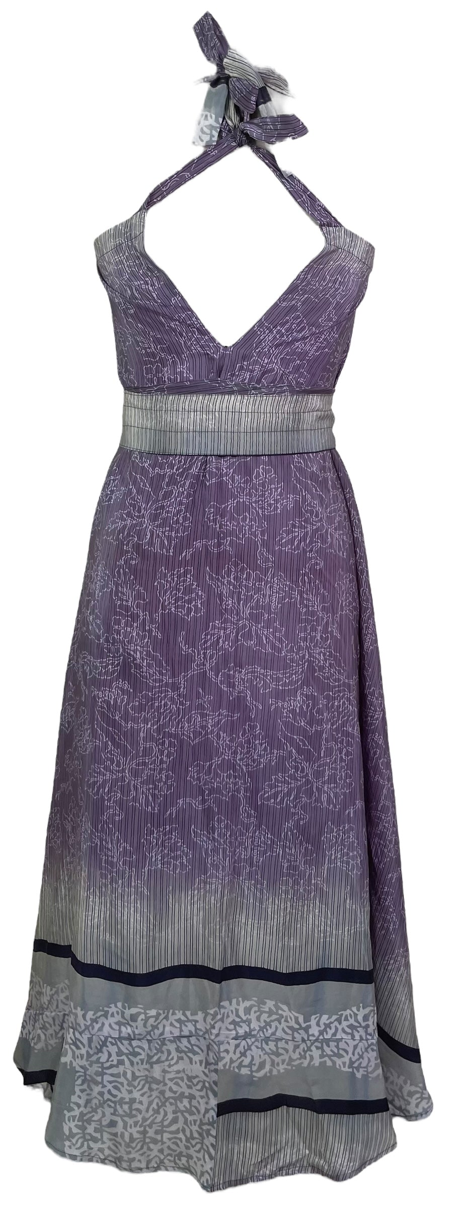 PRC7674 Wabi Sabi Pure Silk Maxi Dress with Belt