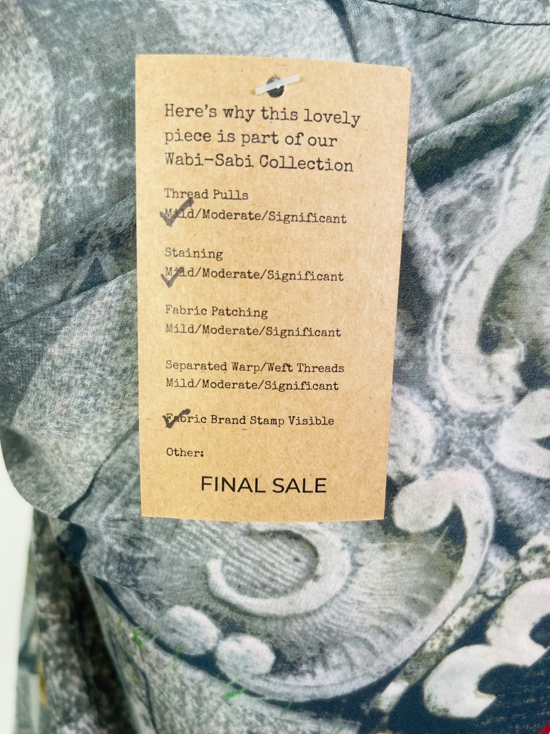 PRG6858 Sheer Wabi Sabi Pure Silk Side Slit Top