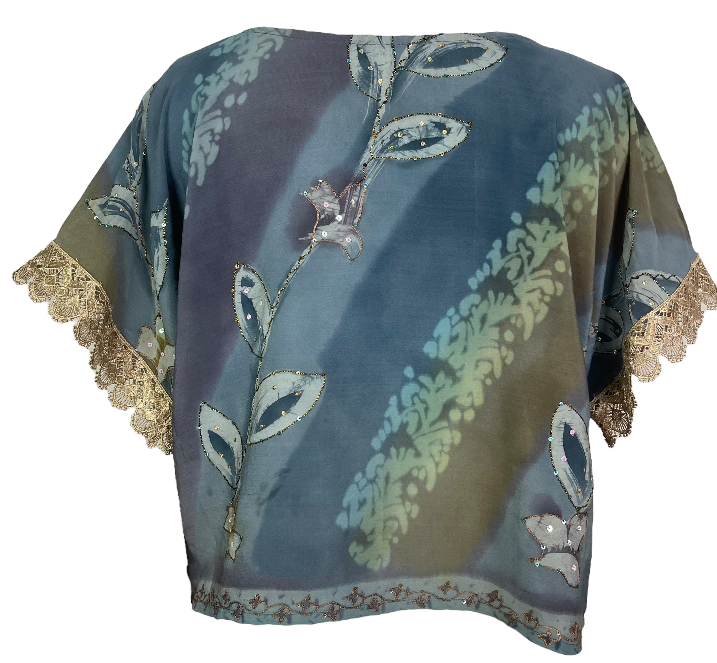 PRC8002 Wabi Sabi Pure Silk Boxy Top