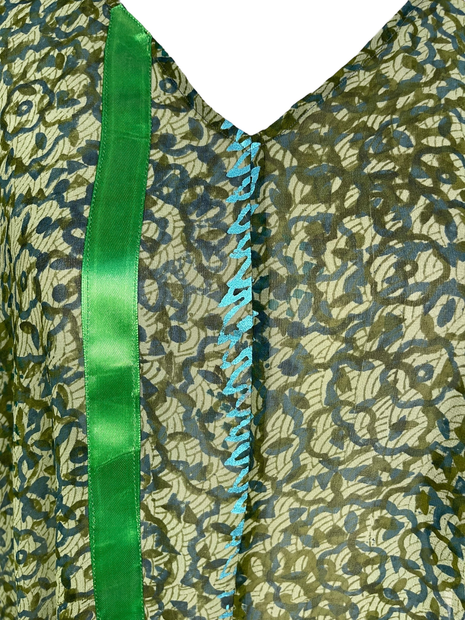 PRG7112 Sheer Wabi Sabi Pure Silk Waterfall Top