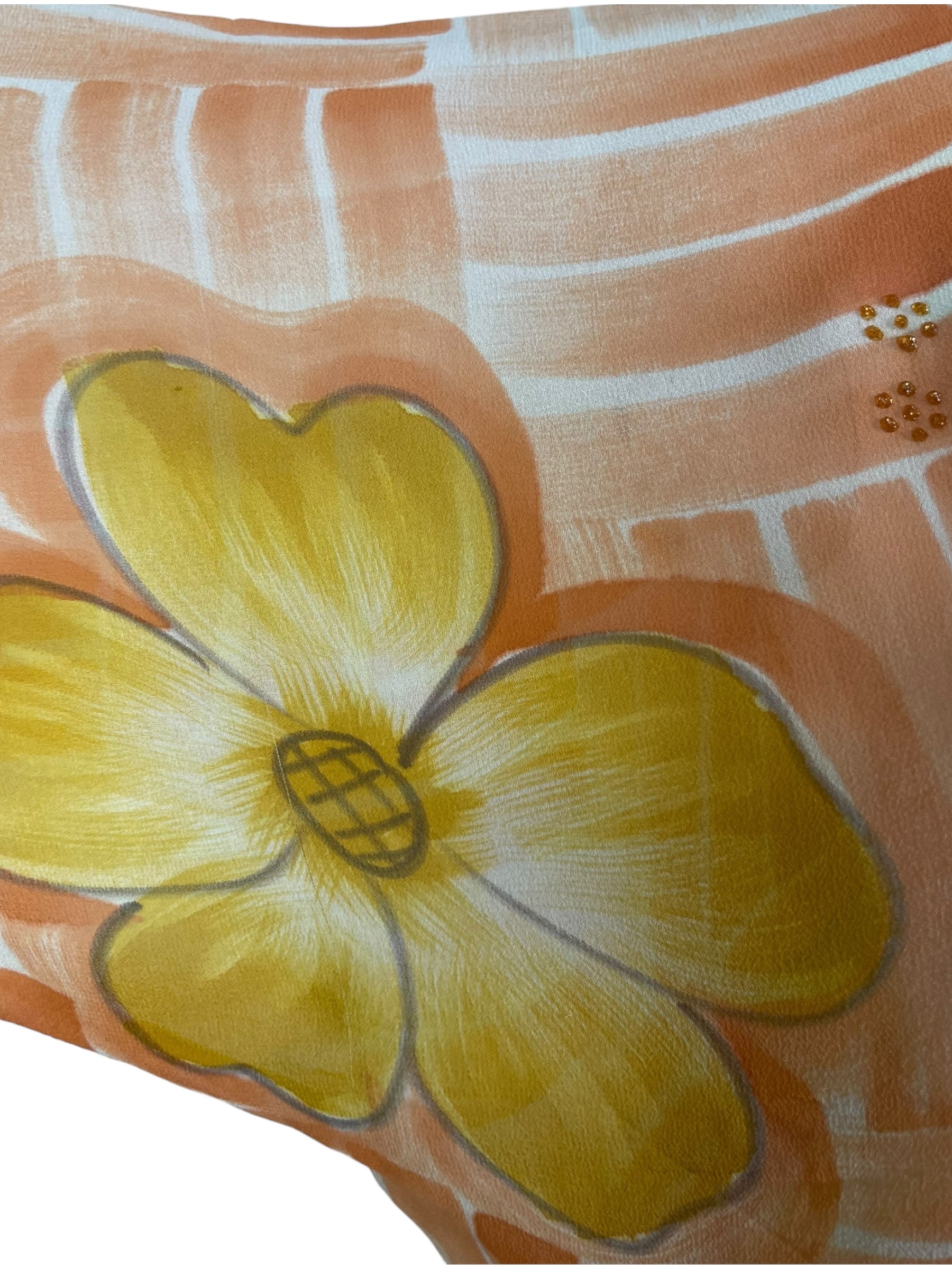 PREVIEW PRG8601 Sheer Avatar Pure Silk Side Slit Top by FEBRUARY2026 – Handmade ethical Side Slit Top from sariKNOTsari using upcycled silk. Designed in Canada for travel and slow fashion, loved from Toronto to LA to Sydney.