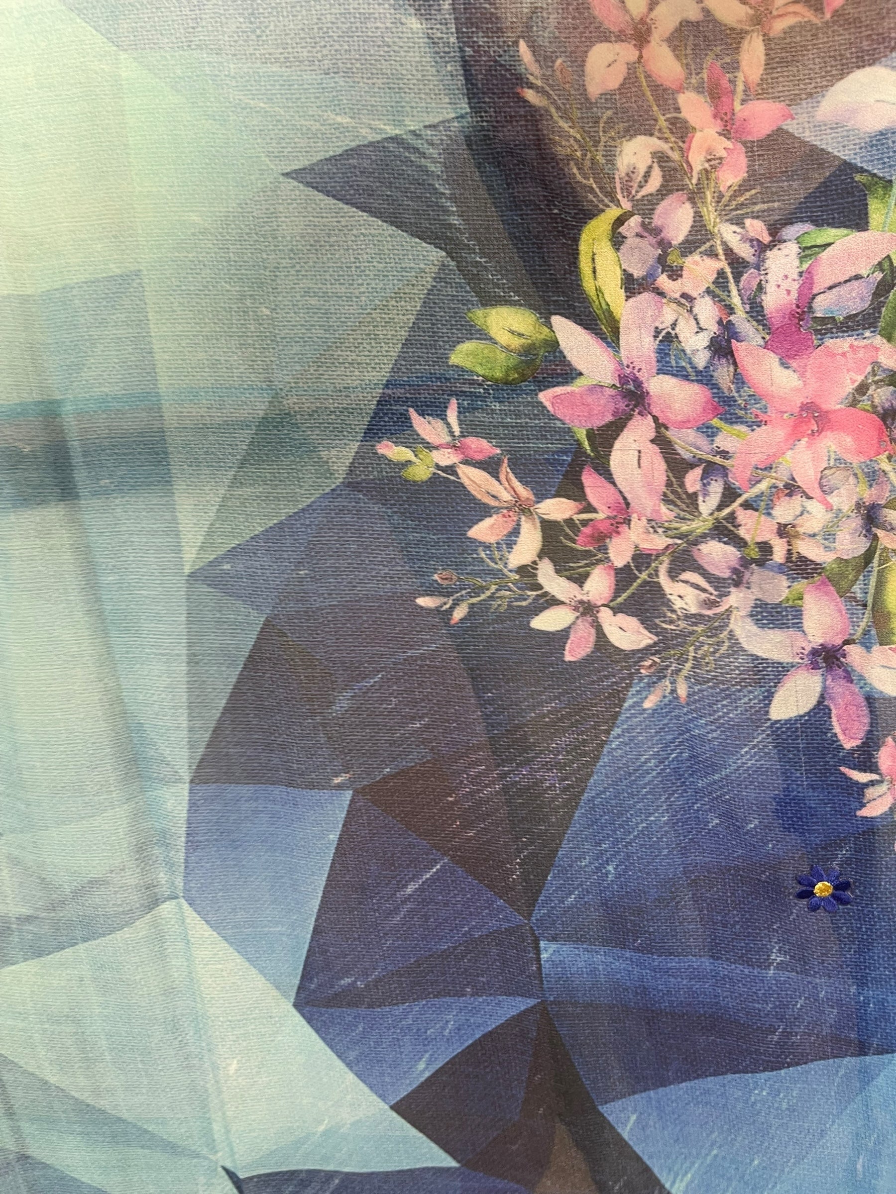 PRG8524 Sheer Wabi Sabi Pure Silk Kimono-Sleeved Jacket with Belt