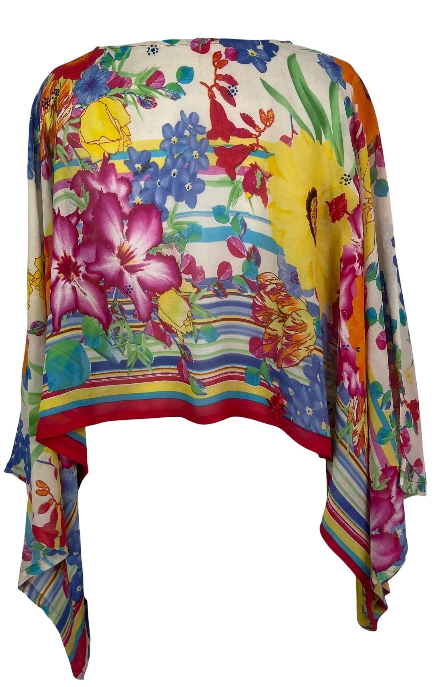 PREVIEW PRG8617 Sheer Wabi Sabi Pure Silk Kimono-Sleeved Top