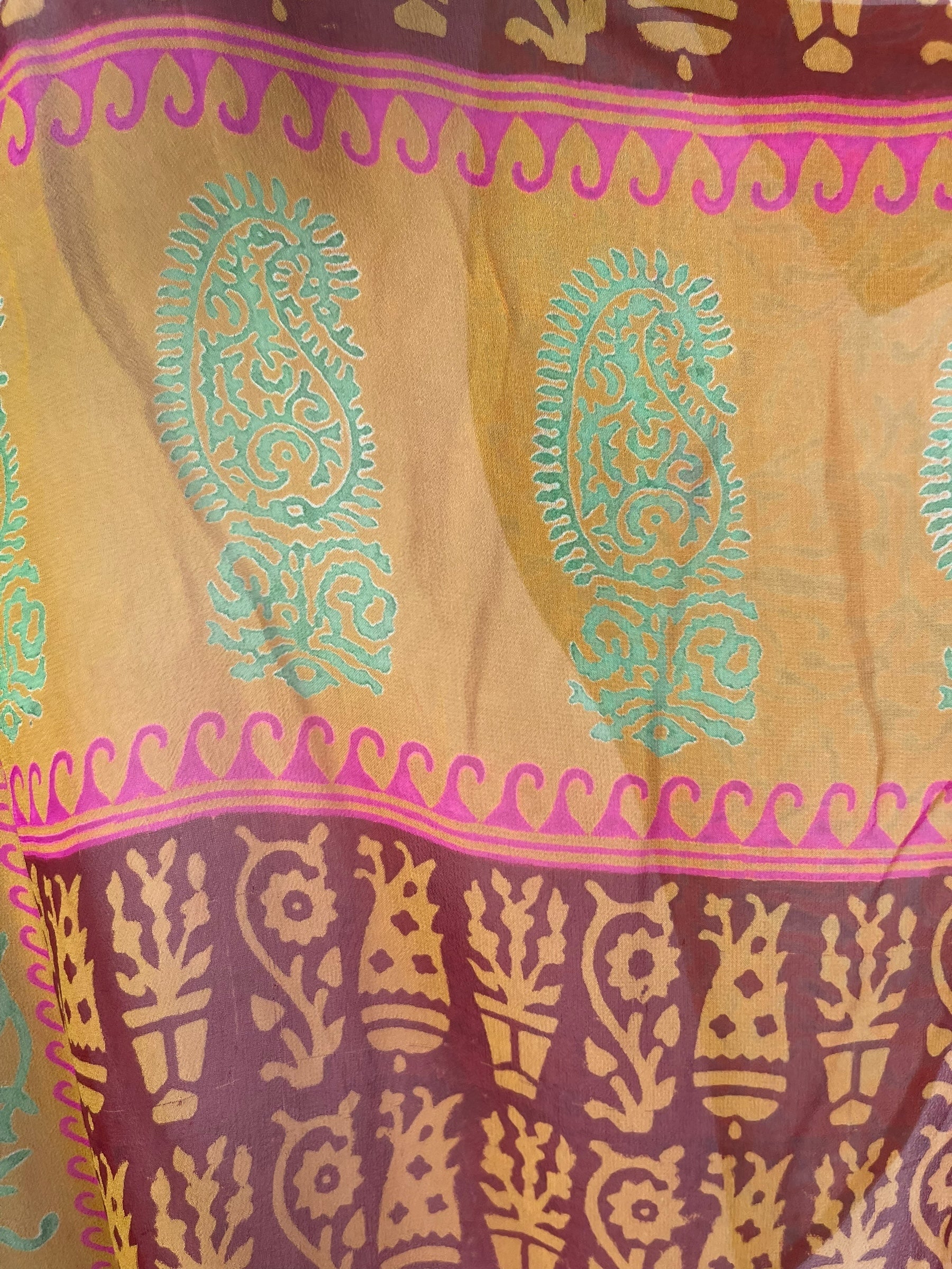 PRG7560 Sheer Avatar Pure Silk Waterfall Top