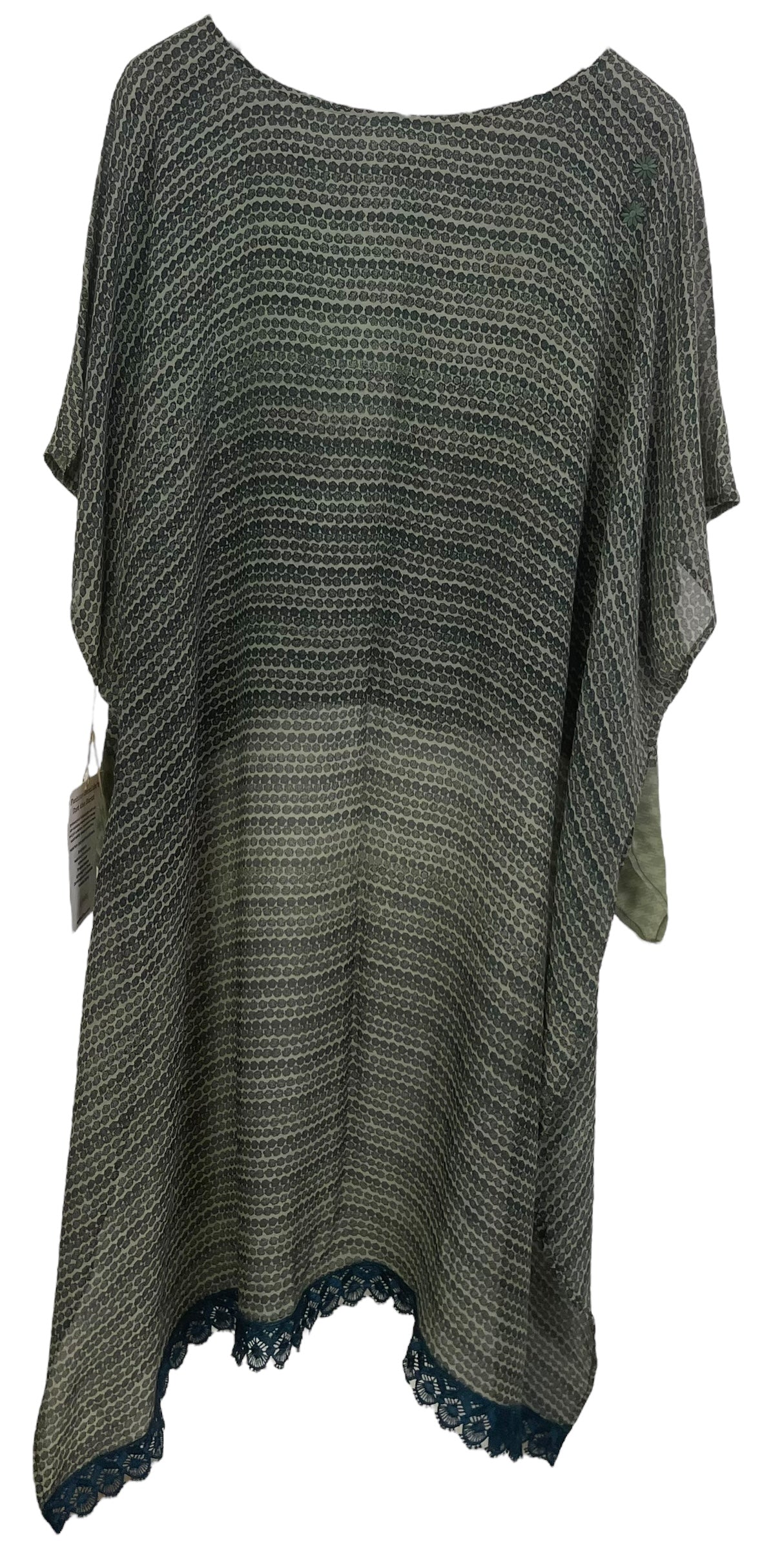 PRG7496 Sheer Wabi Sabi Pure Silk Hi Lo Top