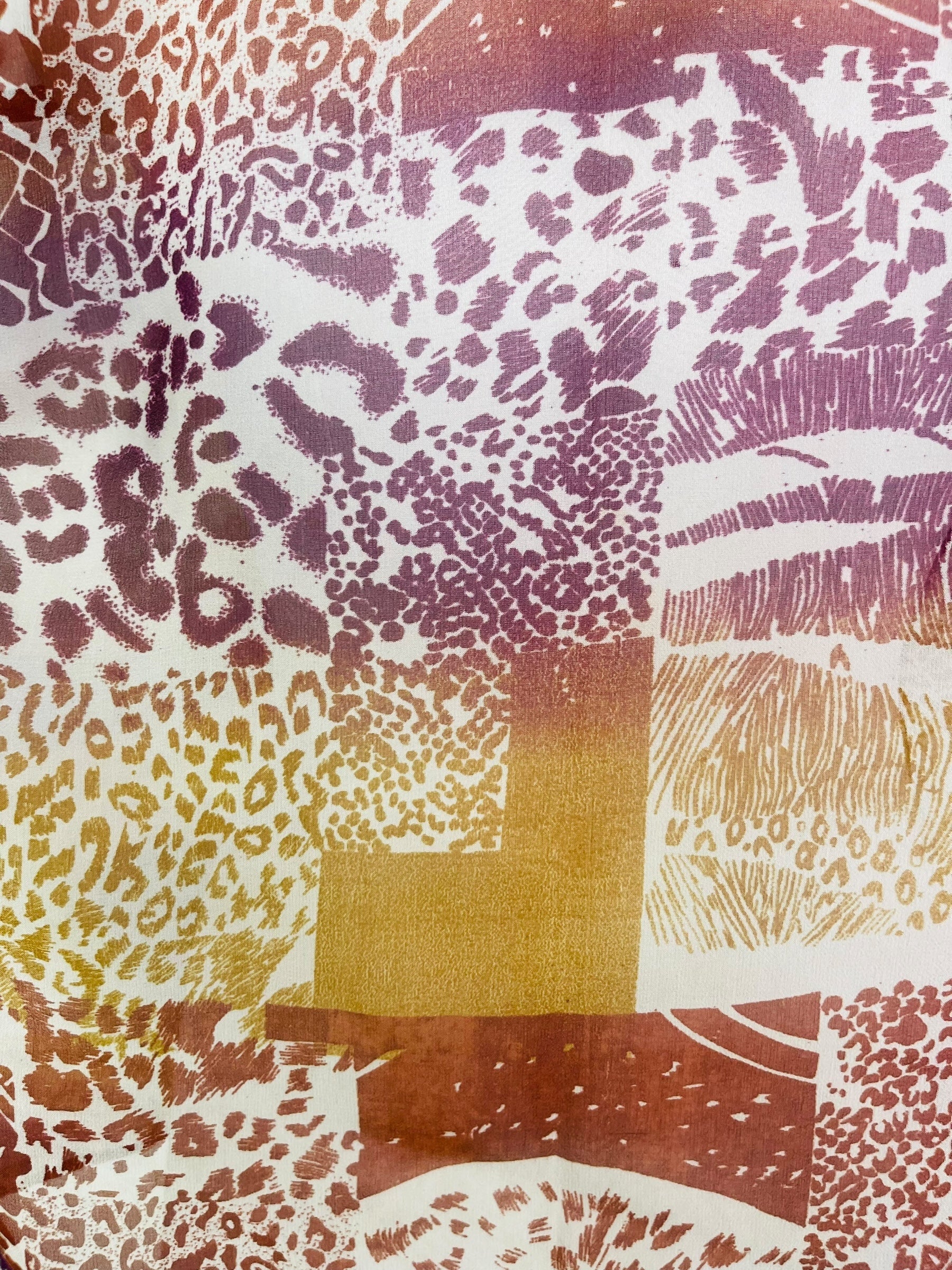 PRG7048 Sheer Avatar Pure Silk Side Slit Top