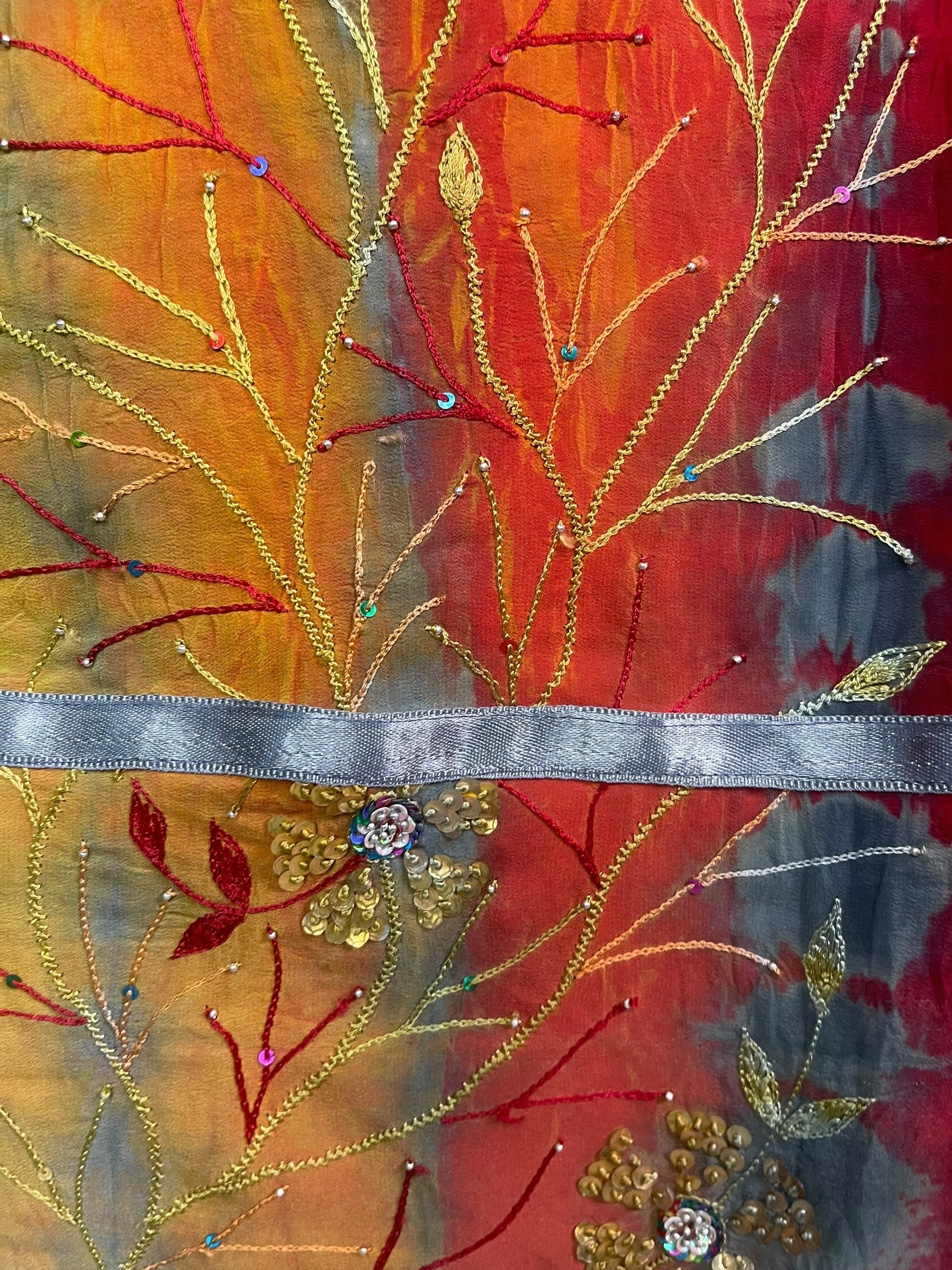 PRC8634 Avatar Pure Silk Short Kaftan Tunic with Slits