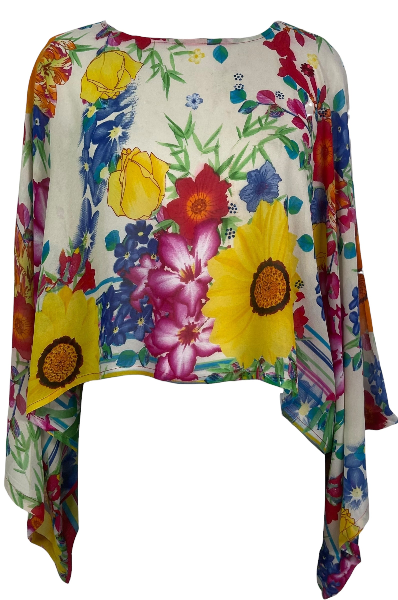 PREVIEW PRG8617 Sheer Wabi Sabi Pure Silk Kimono-Sleeved Top