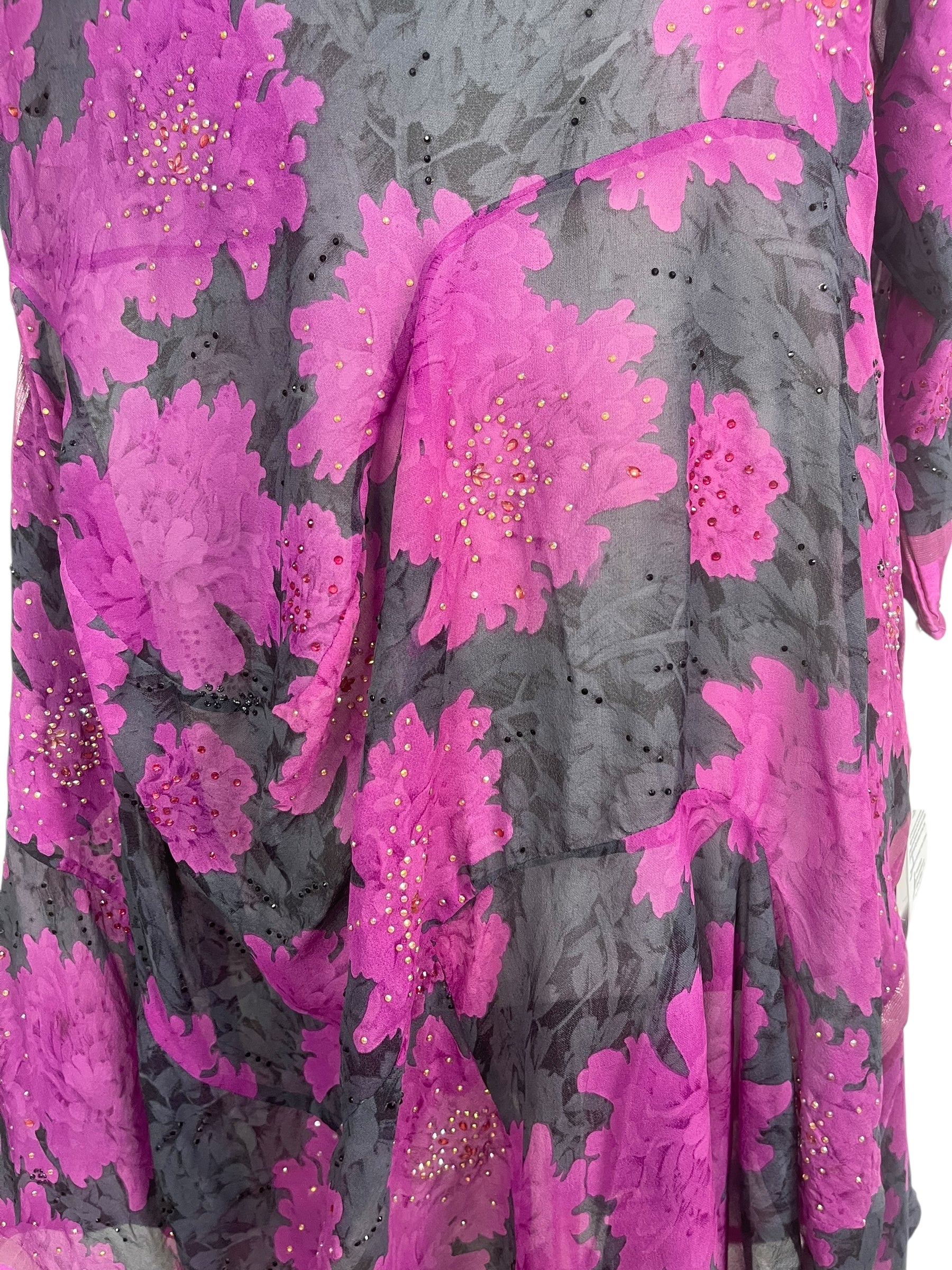 PRG8913  Sheer Wabi Sabi Sculptural Silk Long Tunic Dress by 15 FEBRUARY 2026 – Handmade ethical Sculptural Dress from sariKNOTsari using upcycled silk. Designed in Canada for travel and slow fashion, loved from Toronto to LA to Sydney.