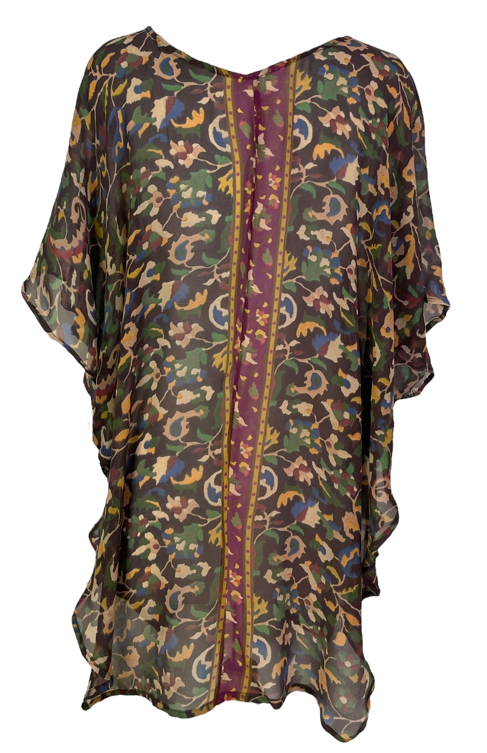 PRG6852 Sheer Wabi Sabi Pure Silk Waterfall Top