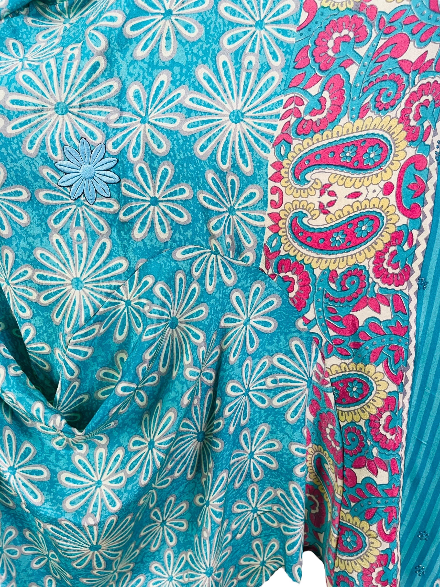 PRC6821 Wabi Sabi Pure Silk Self Pocket Tunic Dress