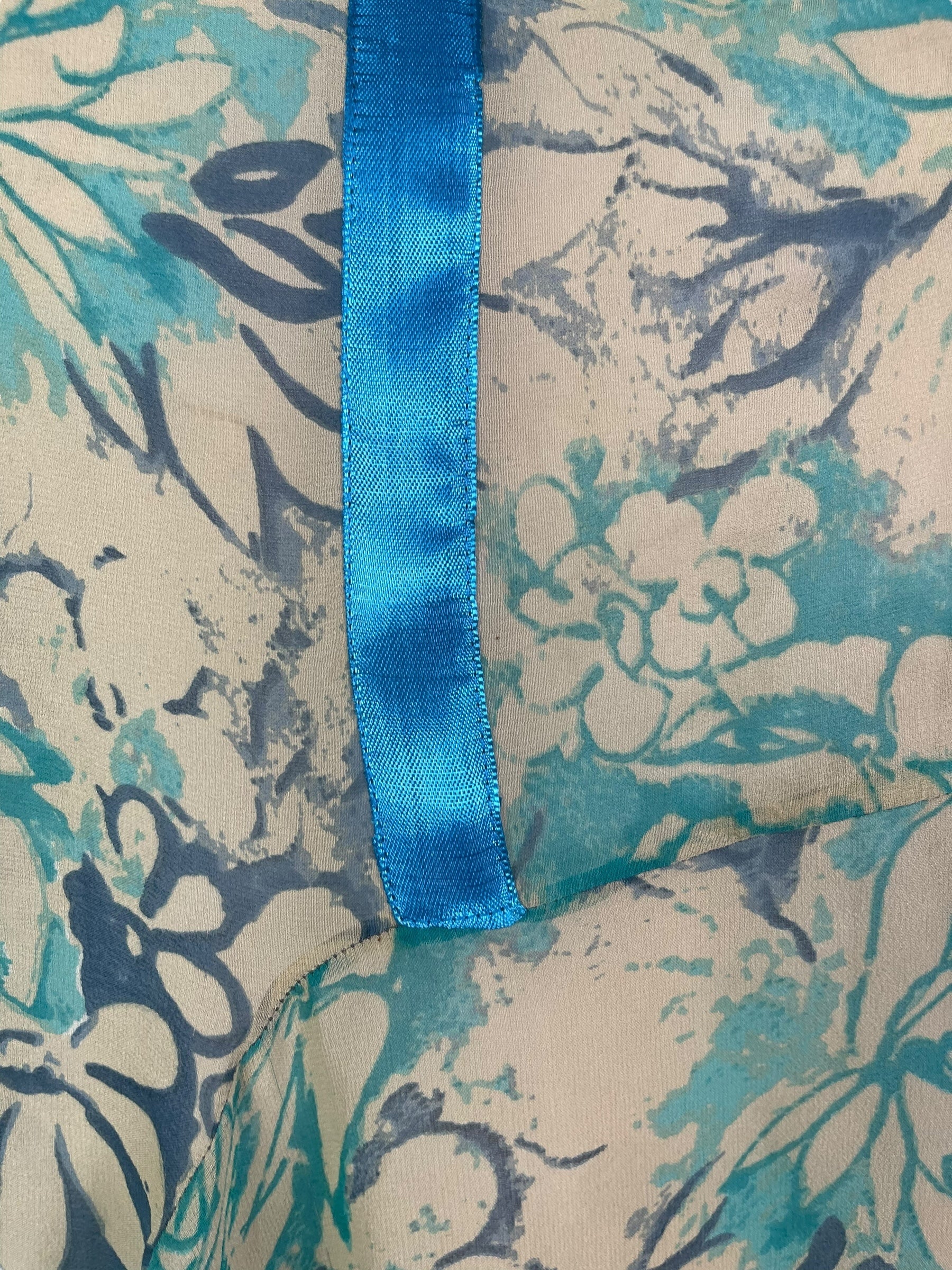 PRG7998 Sheer Avatar Pure Silk Sculptural Long Tunic Dress