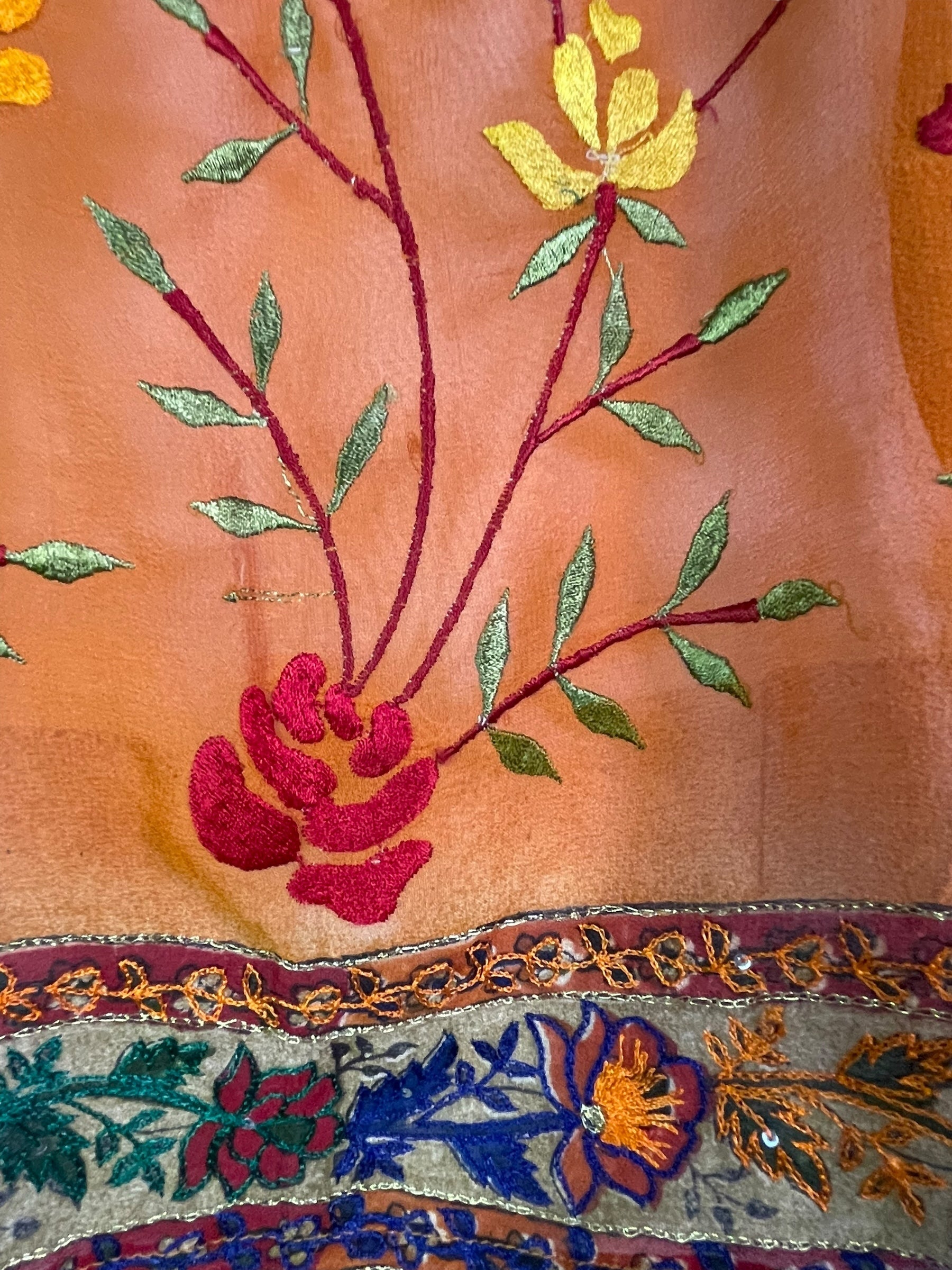 PREVIEW PRG8038  Sheer Avatar Pure Silk Capelet Poncho by DECEMBER2025 – Handmade ethical Poncho from sariKNOTsari using upcycled silk. Designed in Canada for travel and slow fashion, loved from Toronto to LA to Sydney.