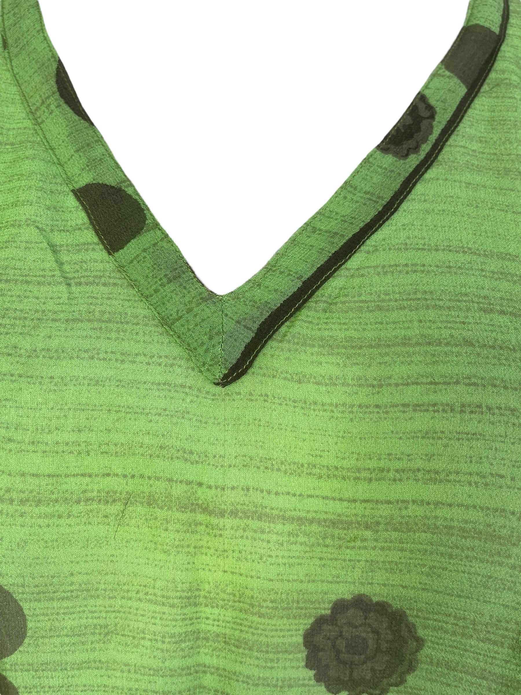 PRG7527 Sheer Avatar Pure Silk Midi Length Kaftan