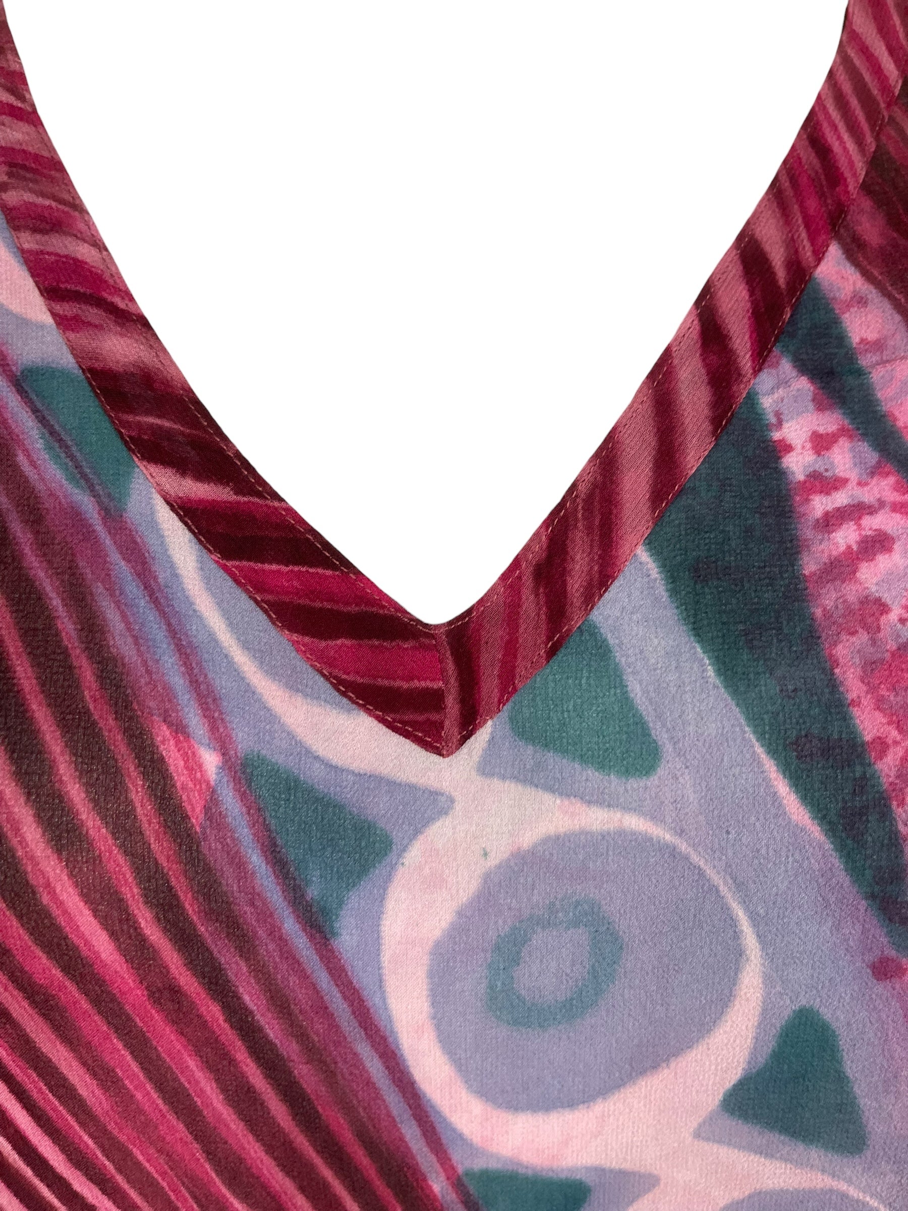 PRG8484 Sheer Wabi Sabi Pure Silk Long Tunic with Side Ties