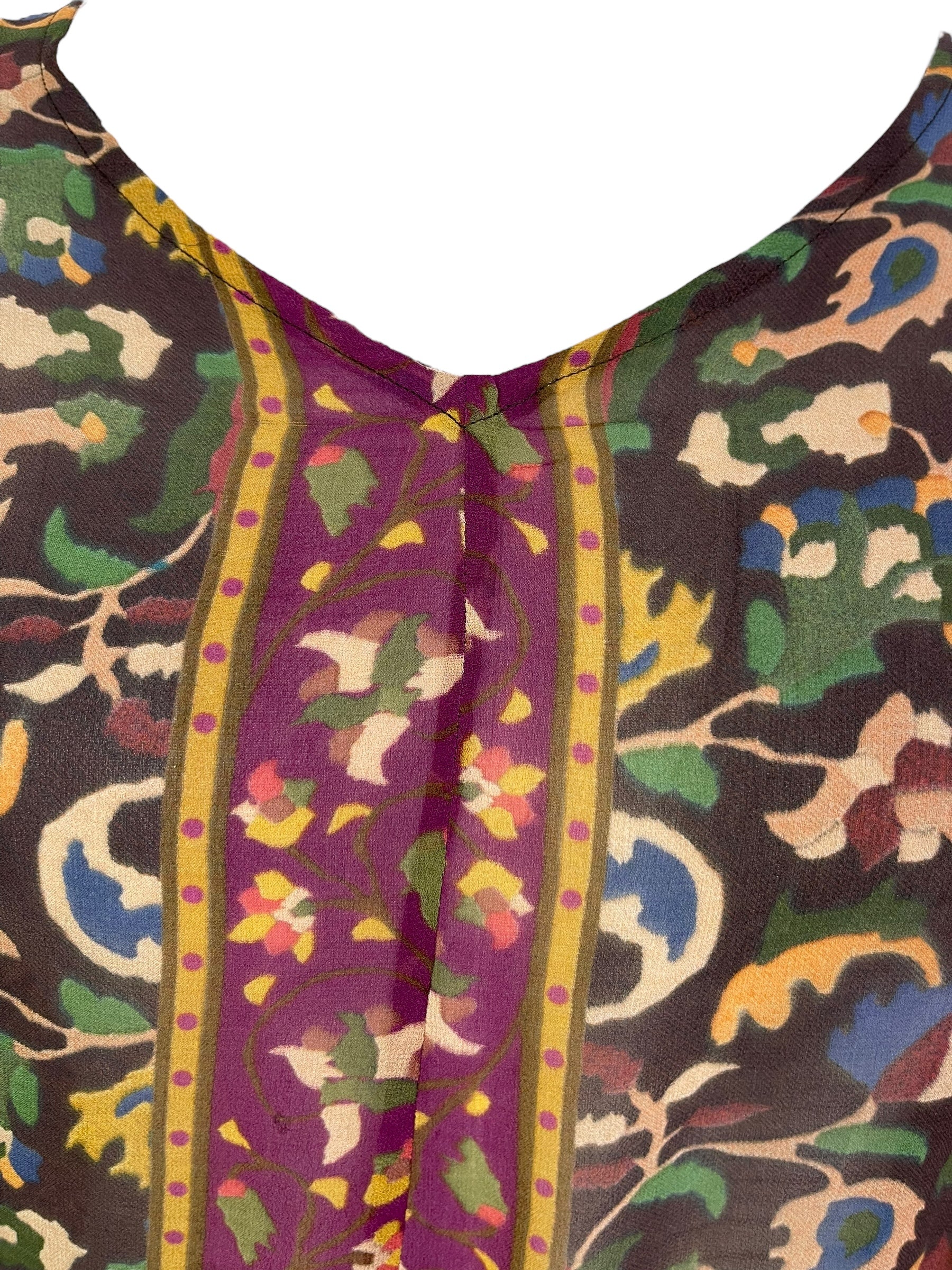 PRG6852 Sheer Wabi Sabi Pure Silk Waterfall Top