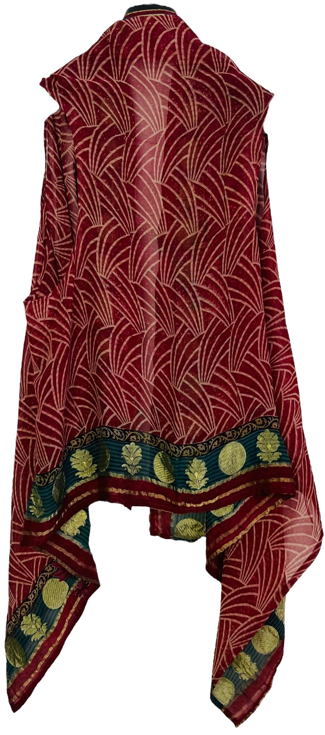 PRG7138 Sheer Wabi Sabi Pure Silk Versatile Vest