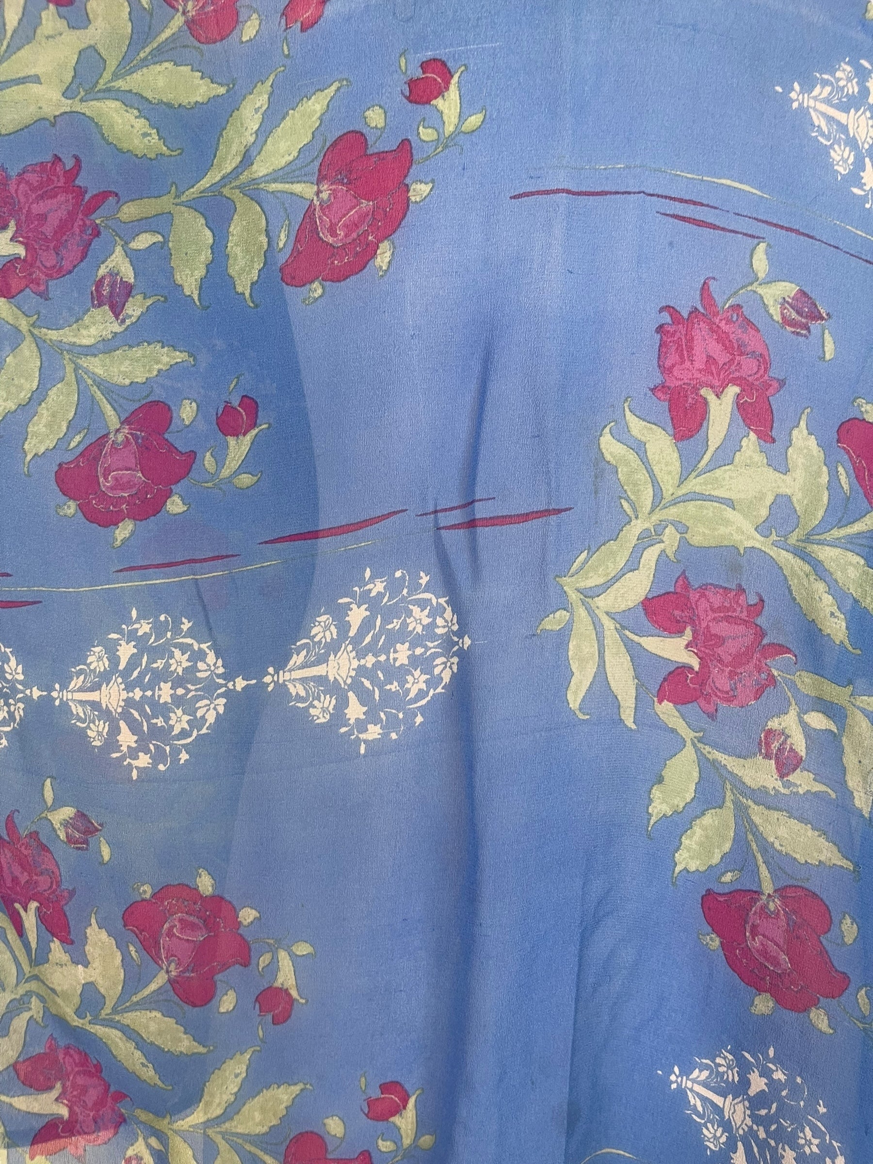 PRG7857 Sheer Wabi Sabi Pure Silk Long Tunic with Side Ties