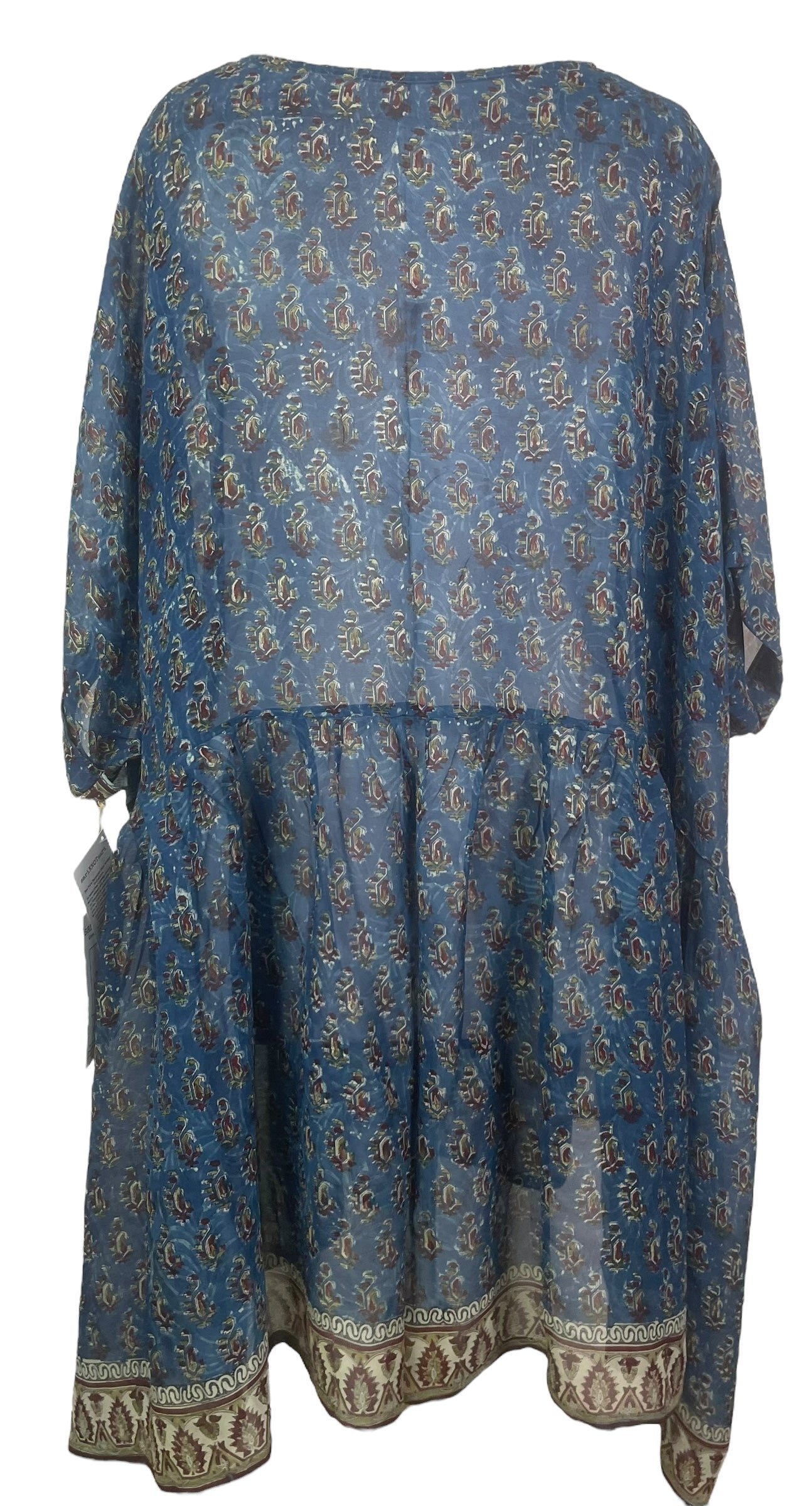 PRG8164 Sheer Avatar Pure Silk Boxy Babydoll Dress