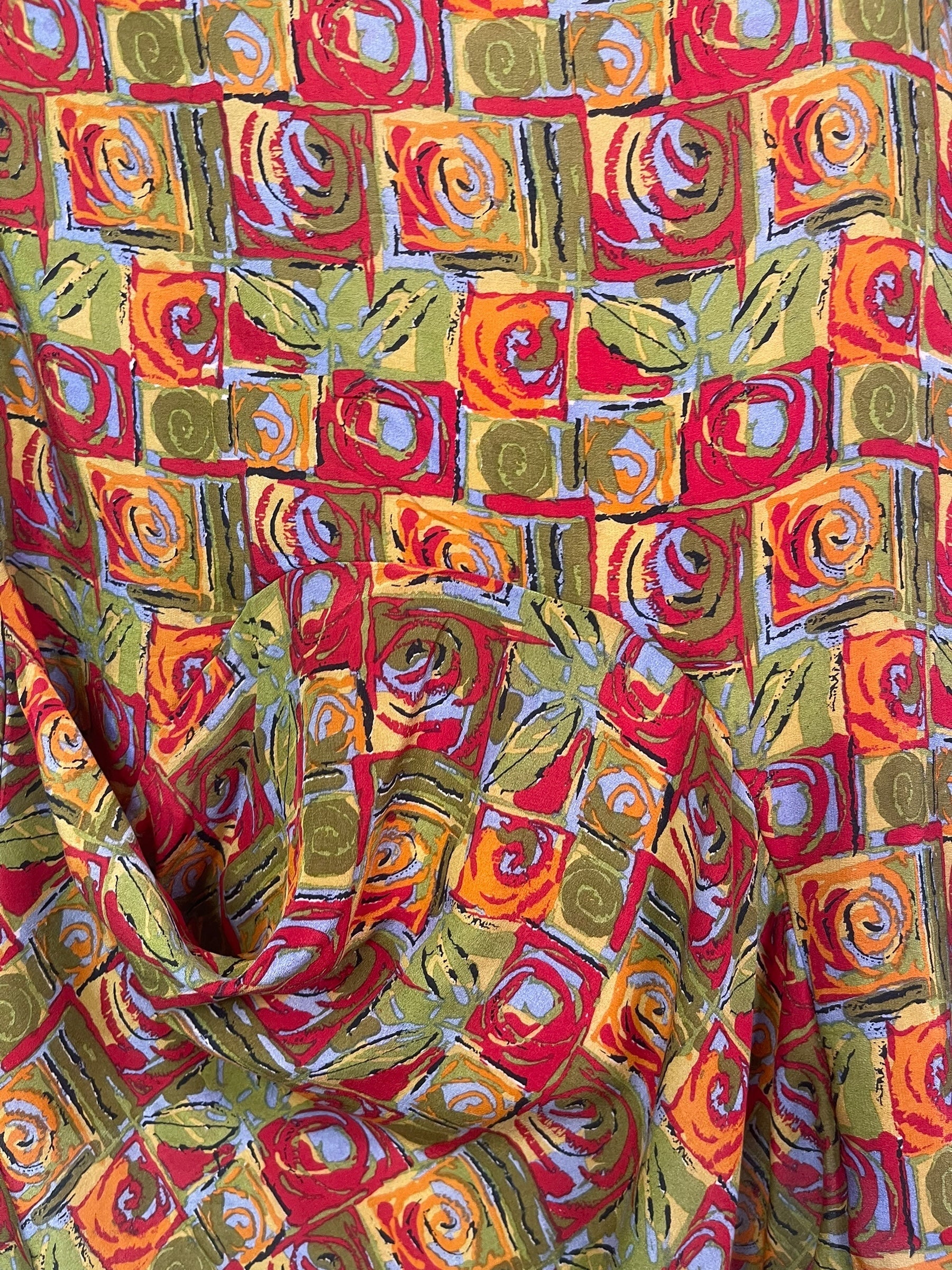 PRC8468 Avatar Pure Silk Self Pocket Tunic Dress