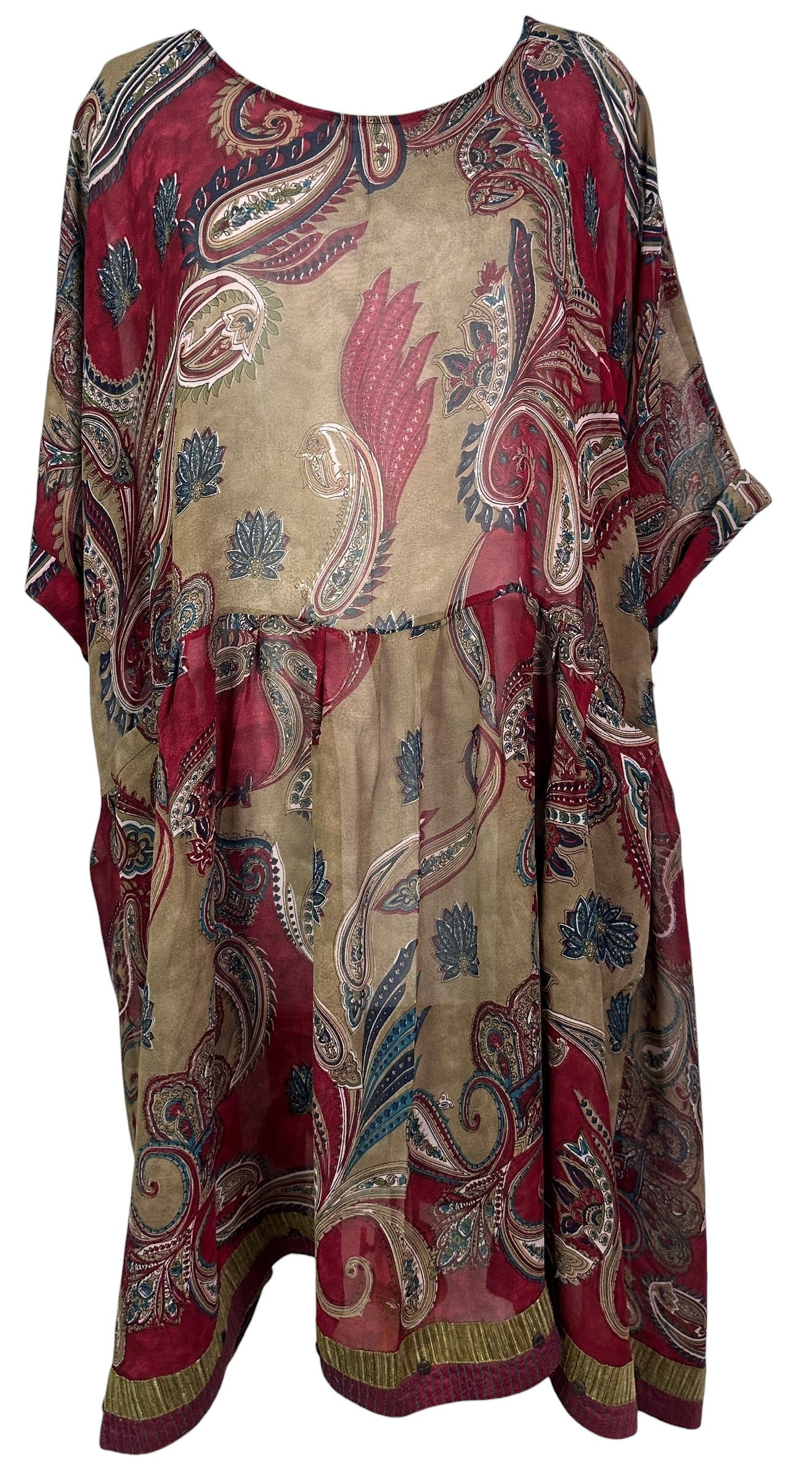 PREVIEW PRG8418 Sheer Avatar Pure Silk Boxy Babydoll Dress