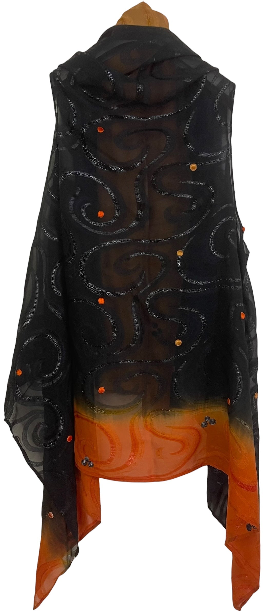 PREVIEW PRG8703 Sheer Avatar Pure Silk Versatile Vest by MARCH2026 – Handmade ethical Vest from sariKNOTsari using upcycled silk. Designed in Canada for travel and slow fashion, loved from Toronto to LA to Sydney. Featuring Zsiska, Bryn Walker and Artisan Leather coats by Rejean Pepin, Pepin designs
