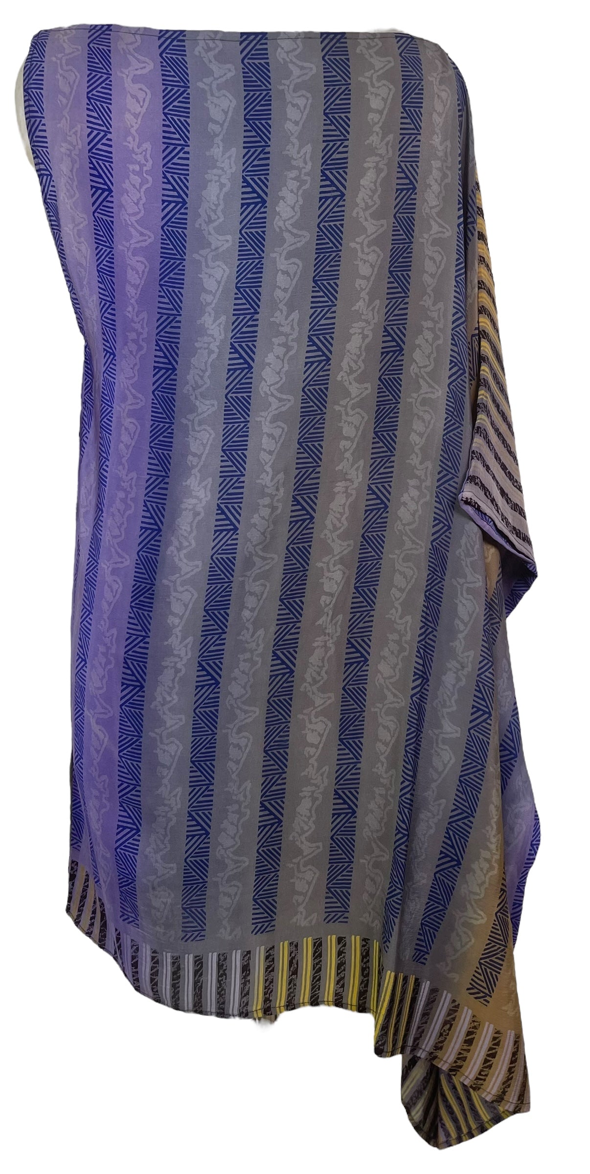 PRC7640 Wabi Sabi Pure Silk One Shoulder Dress