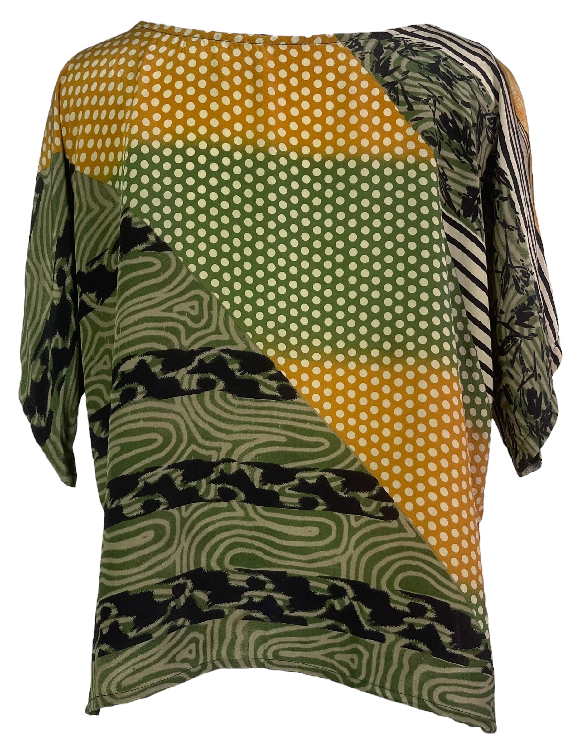 PRC8094 Avatar Pure Silk Side Slit Top