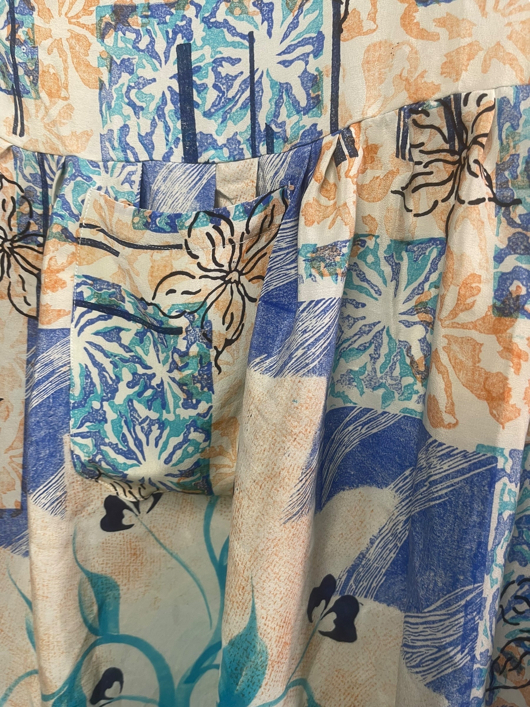 PRC8183 Avatar Pure Silk Boxy Babydoll Dress