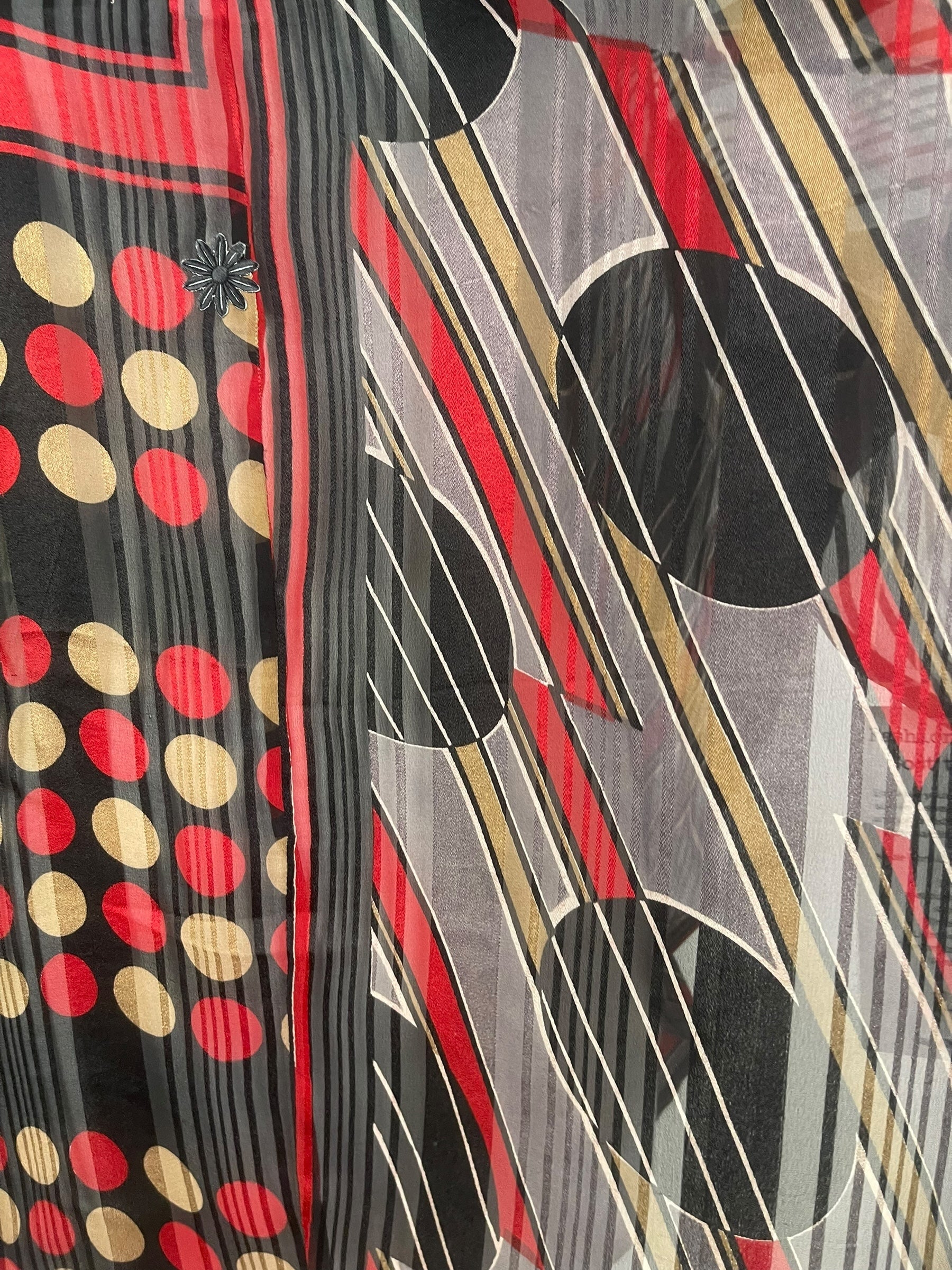 PREVIEW PRG8604 Sheer Avatar Pure Silk Waterfall Top by FEBRUARY2026 – Handmade ethical Waterfall Top from sariKNOTsari using upcycled silk. Designed in Canada for travel and slow fashion, loved from Toronto to LA to Sydney.